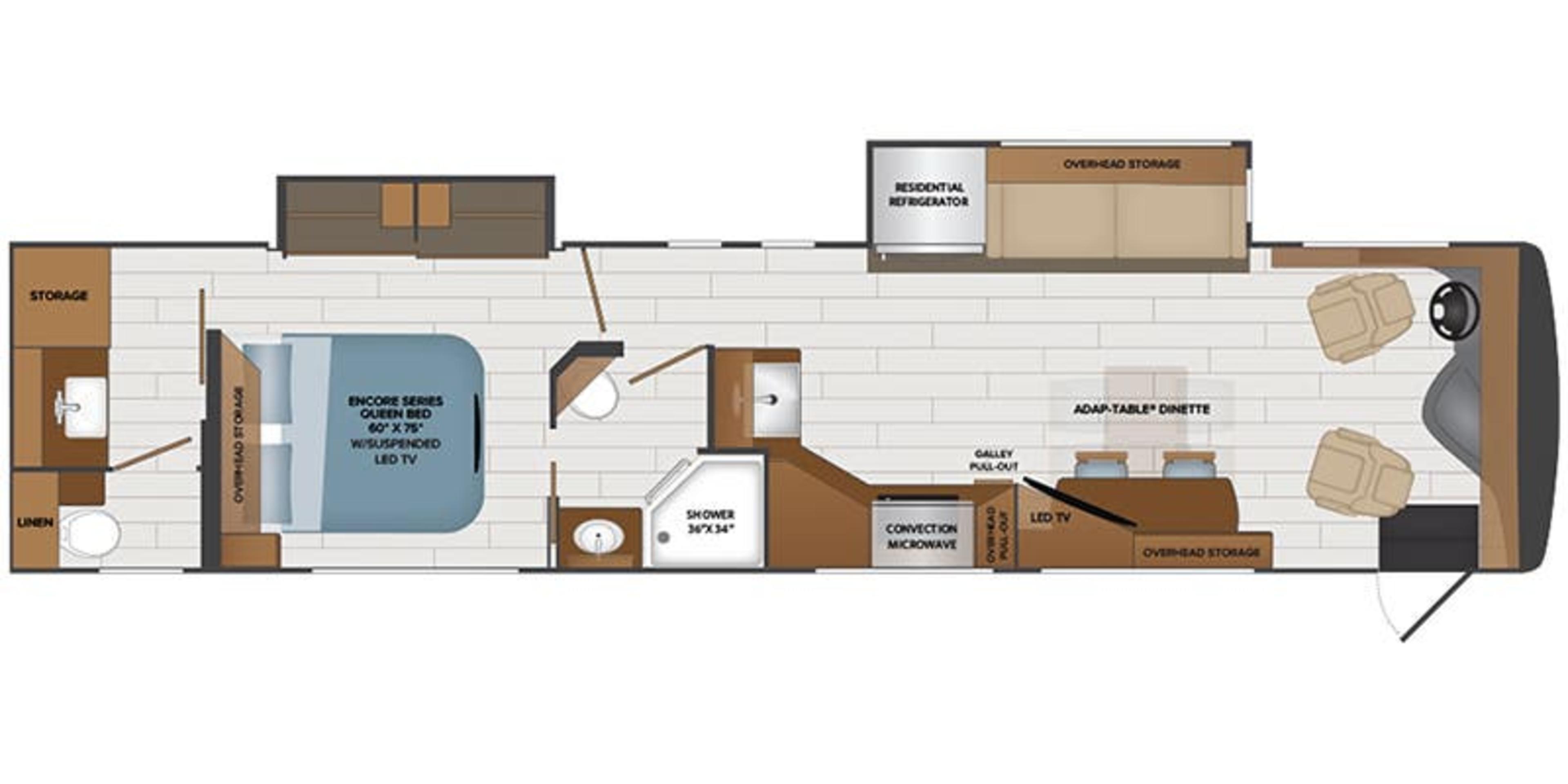 Fleetwood Frontier GTX 39TA floor plan