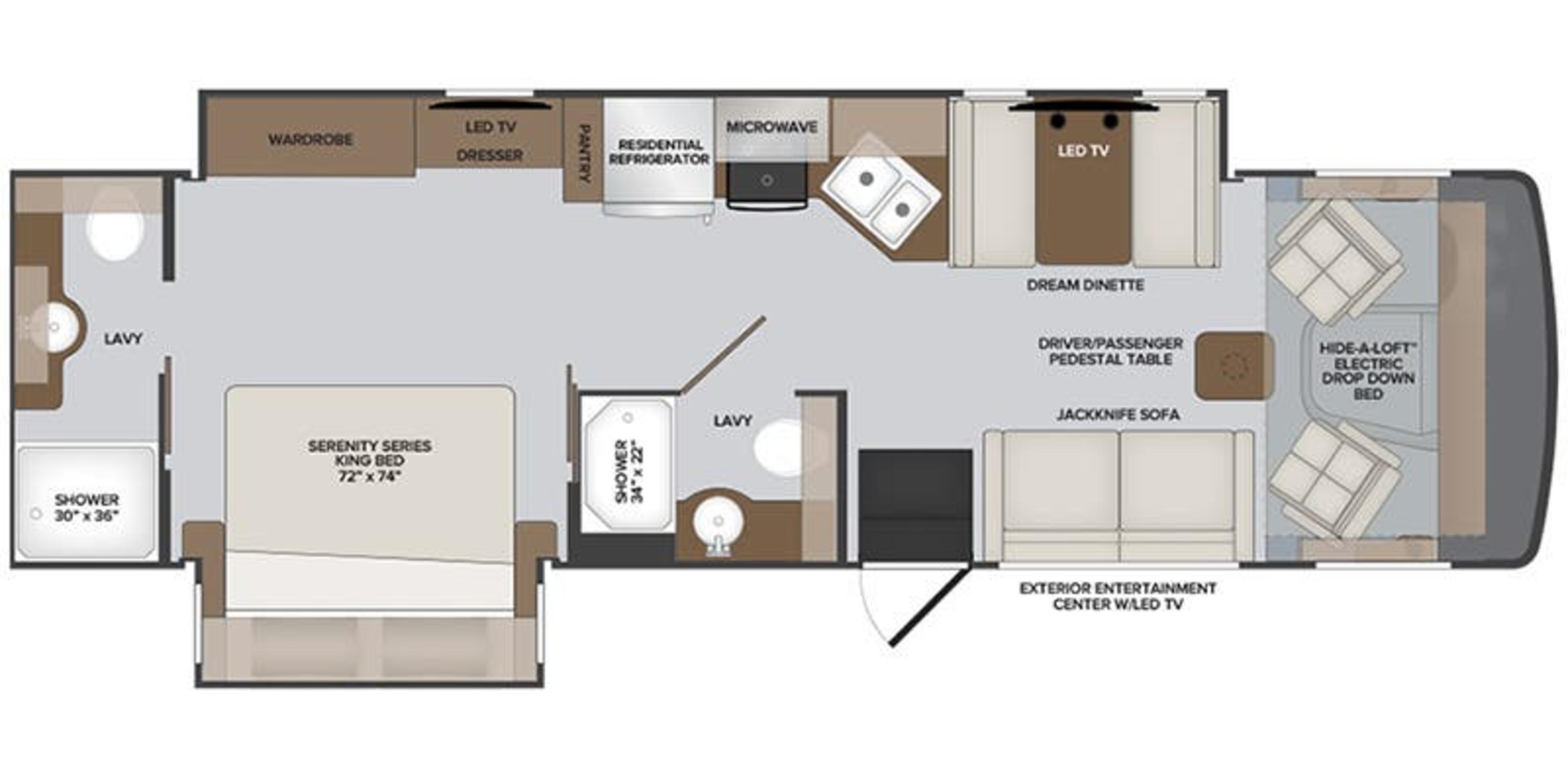 Holiday Rambler Eclipse 32S floor plan