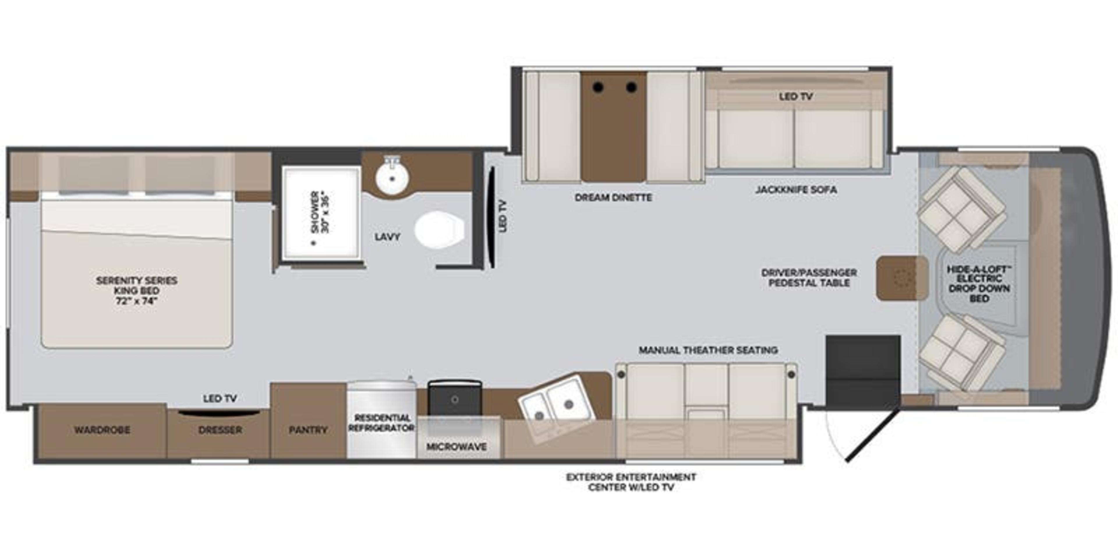 Holiday Rambler Eclipse 35R floor plan