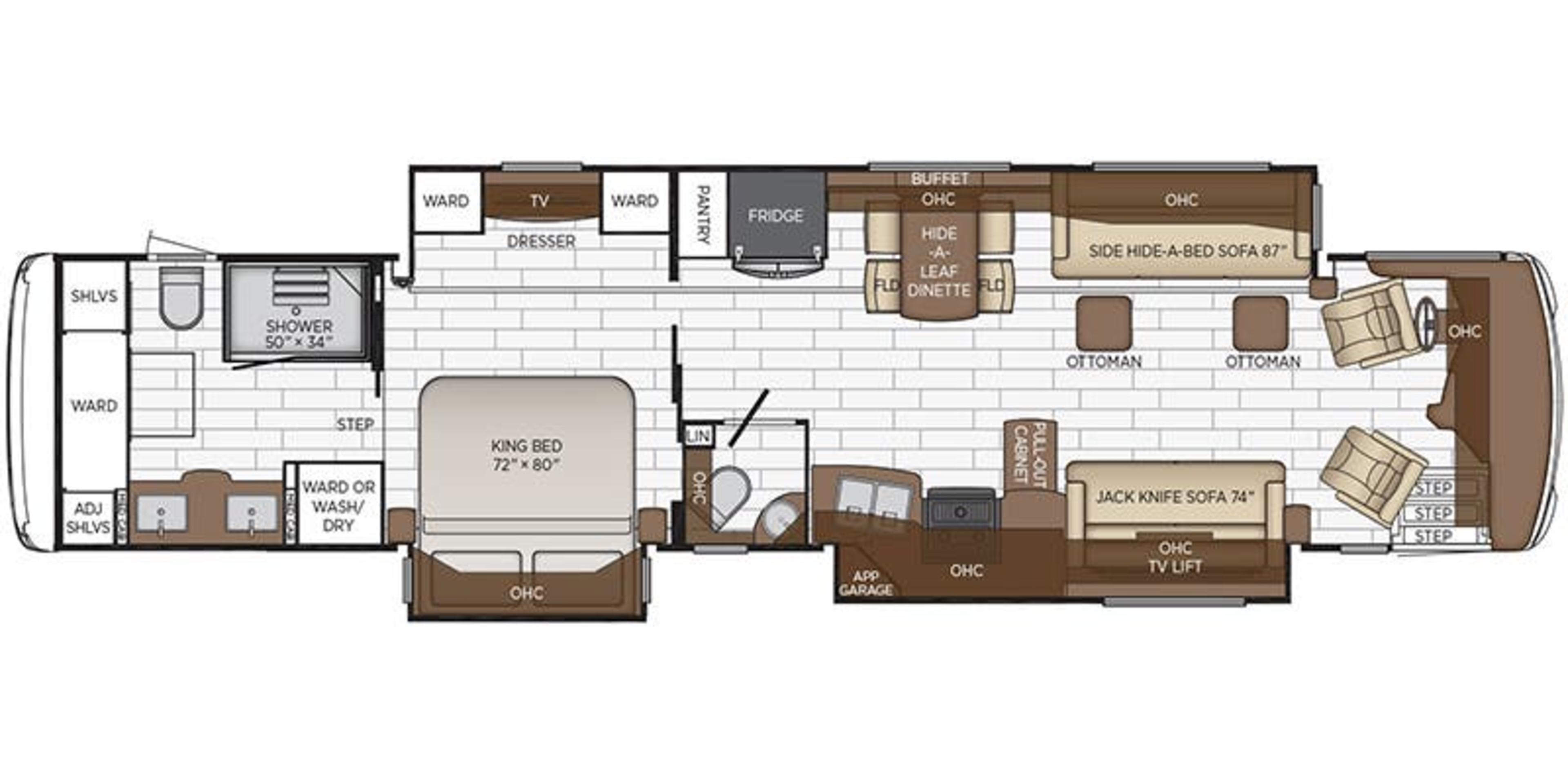 2015 Newmar Dutch Star 4369 - Floor plan