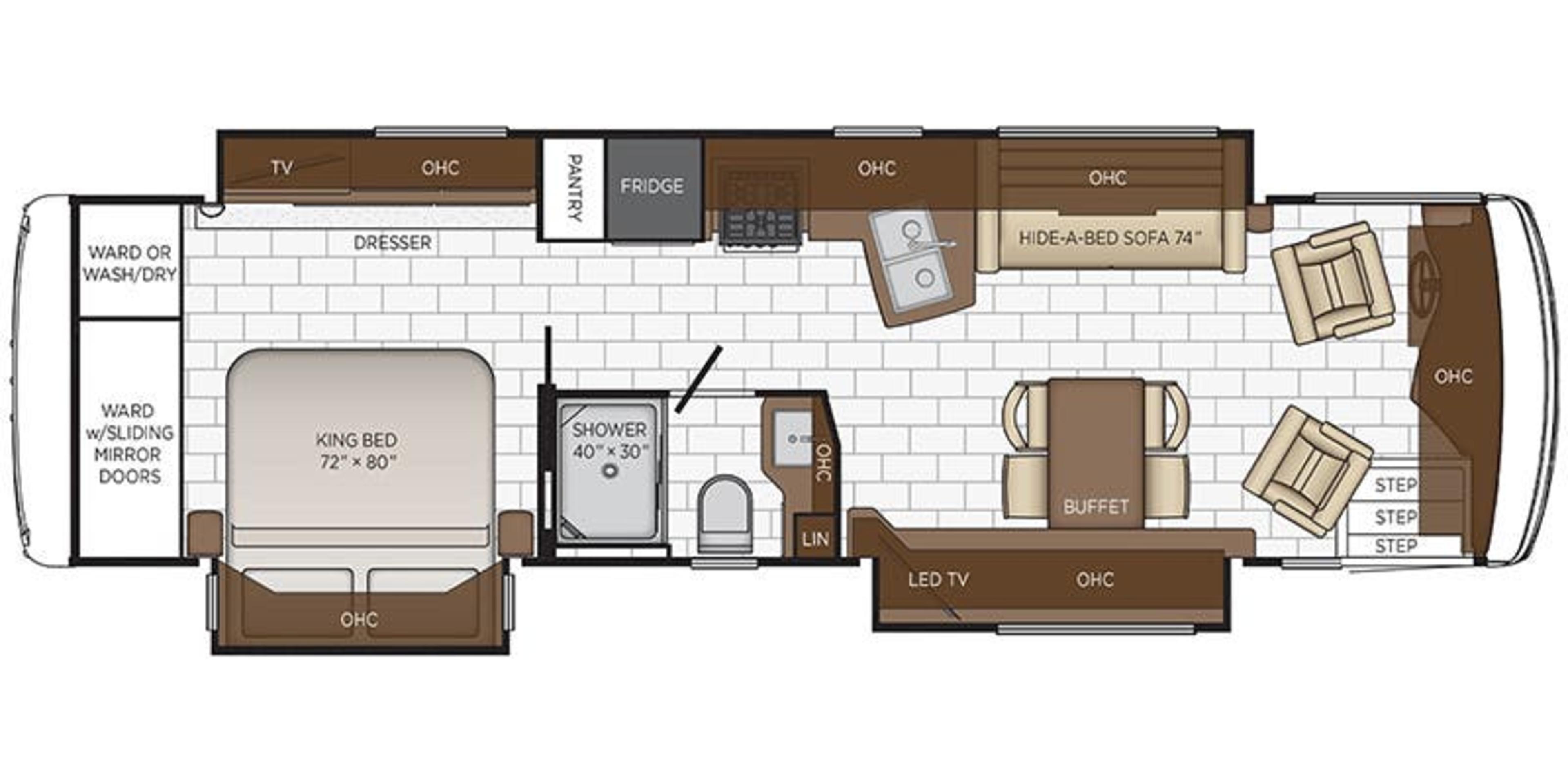 Newmar Kountry Star 3426 floor plan