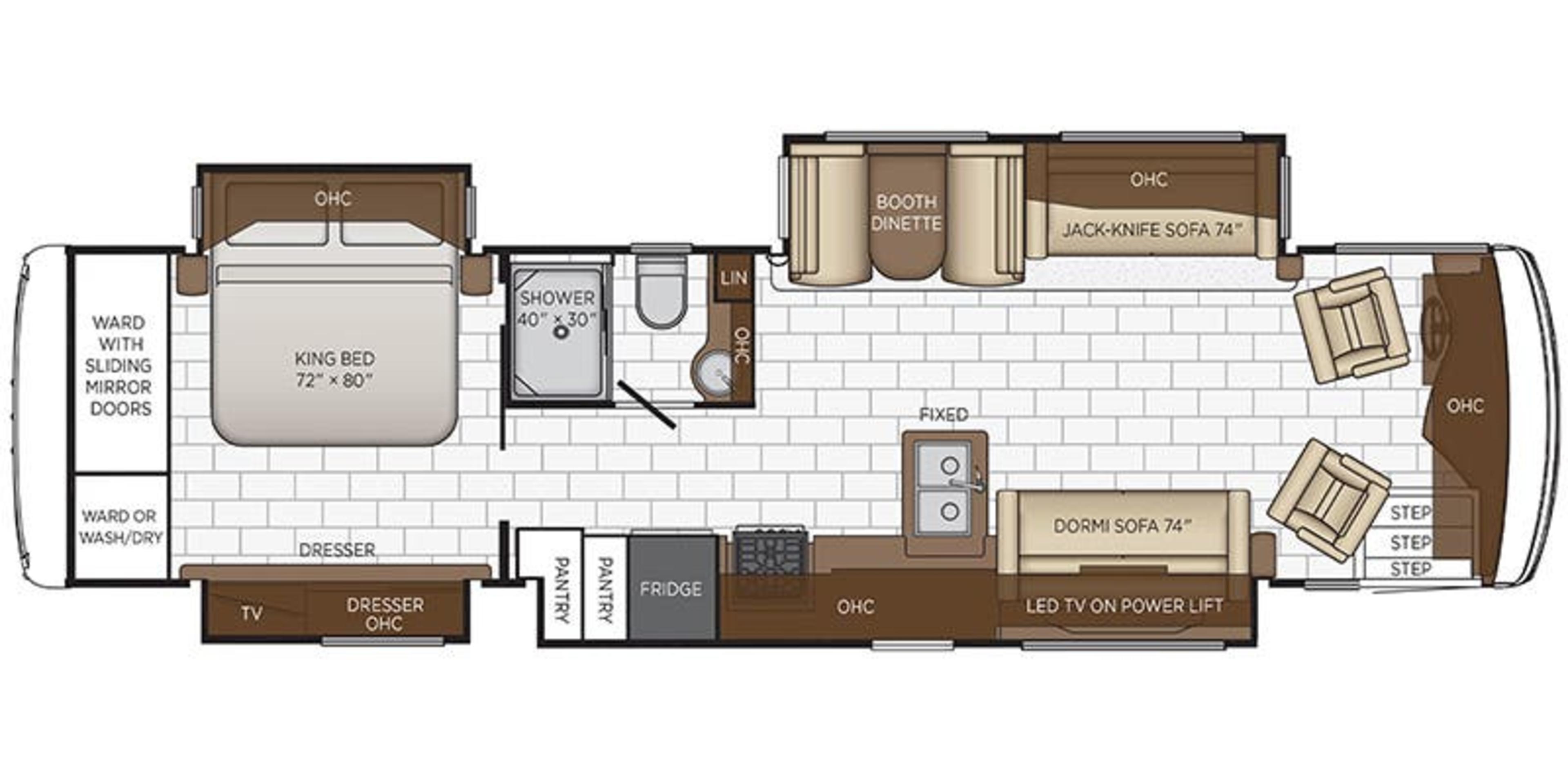 Newmar Kountry Star 3717 floor plan