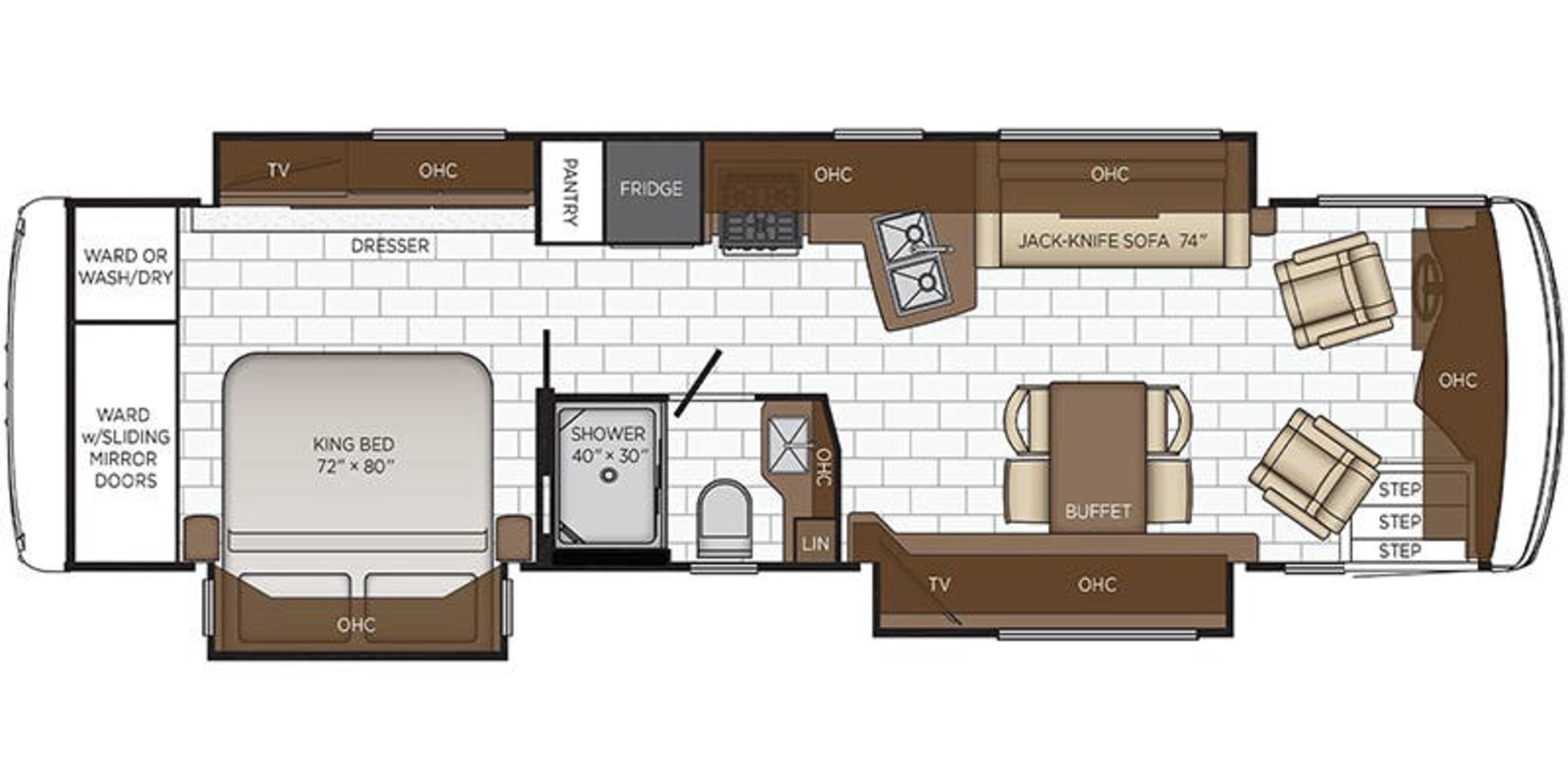 Newmar Kountry Star 3426 floor plan