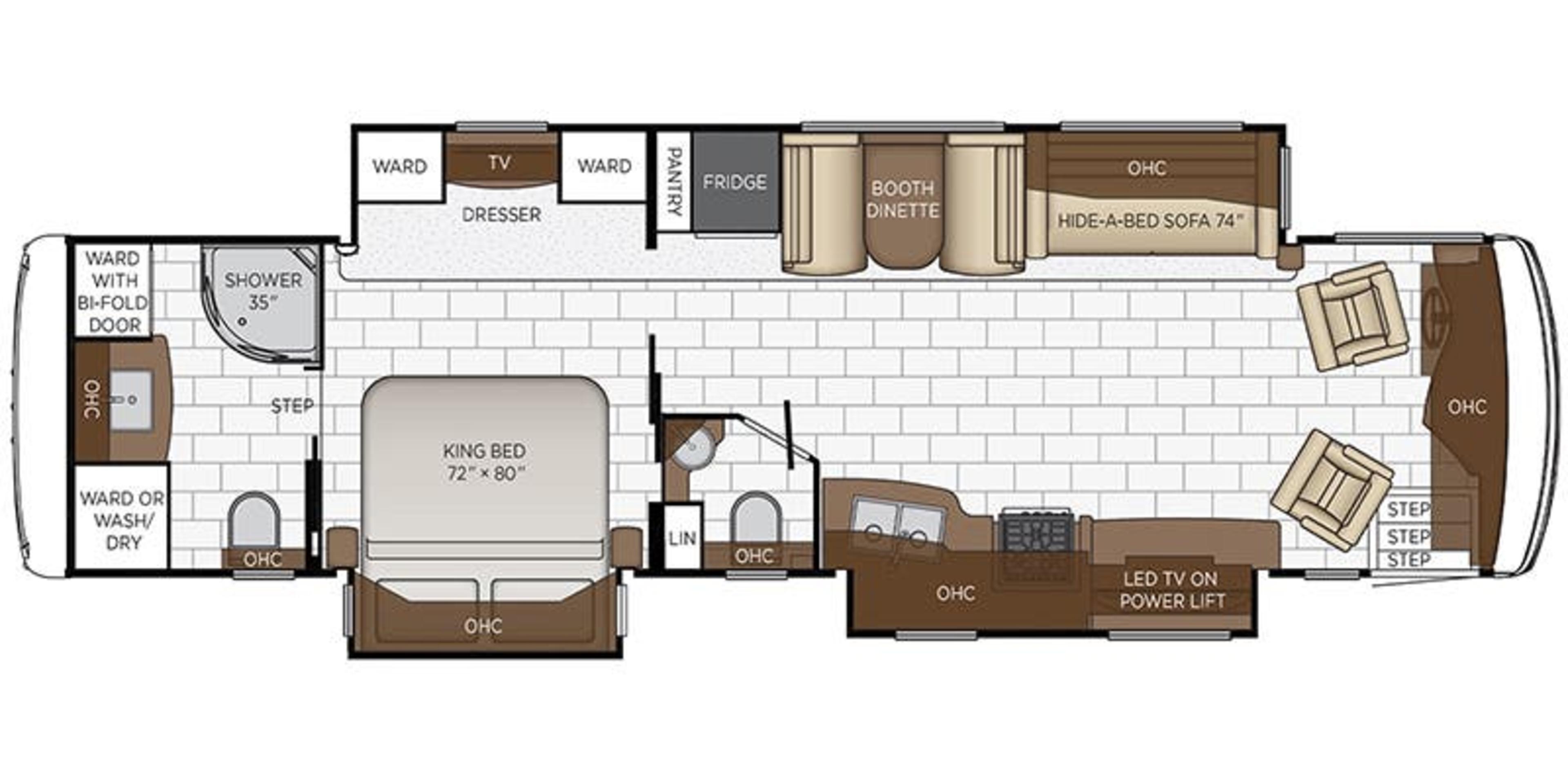Newmar Kountry Star 3709 floor plan