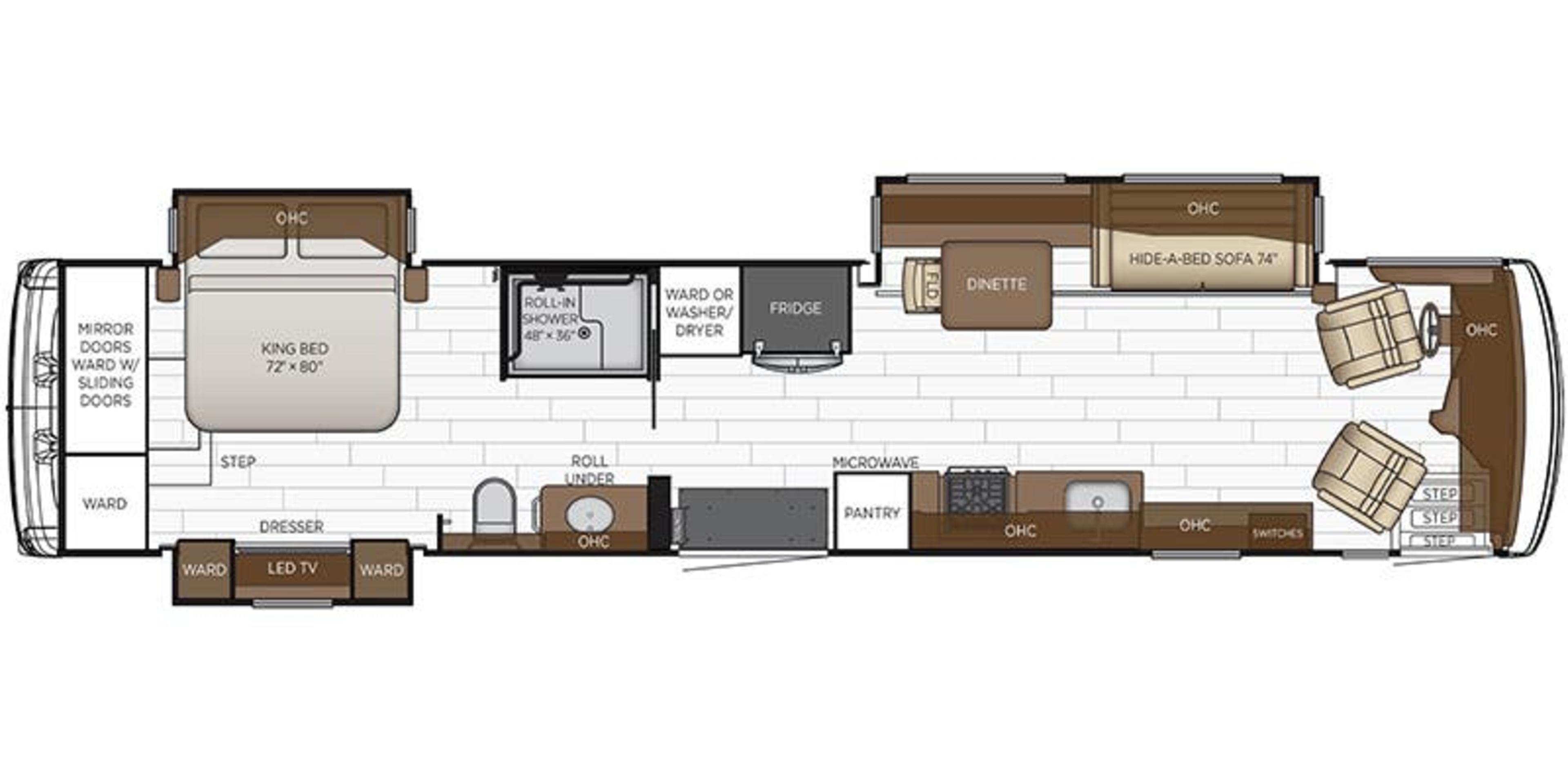 Newmar Kountry Star 4011 floor plan
