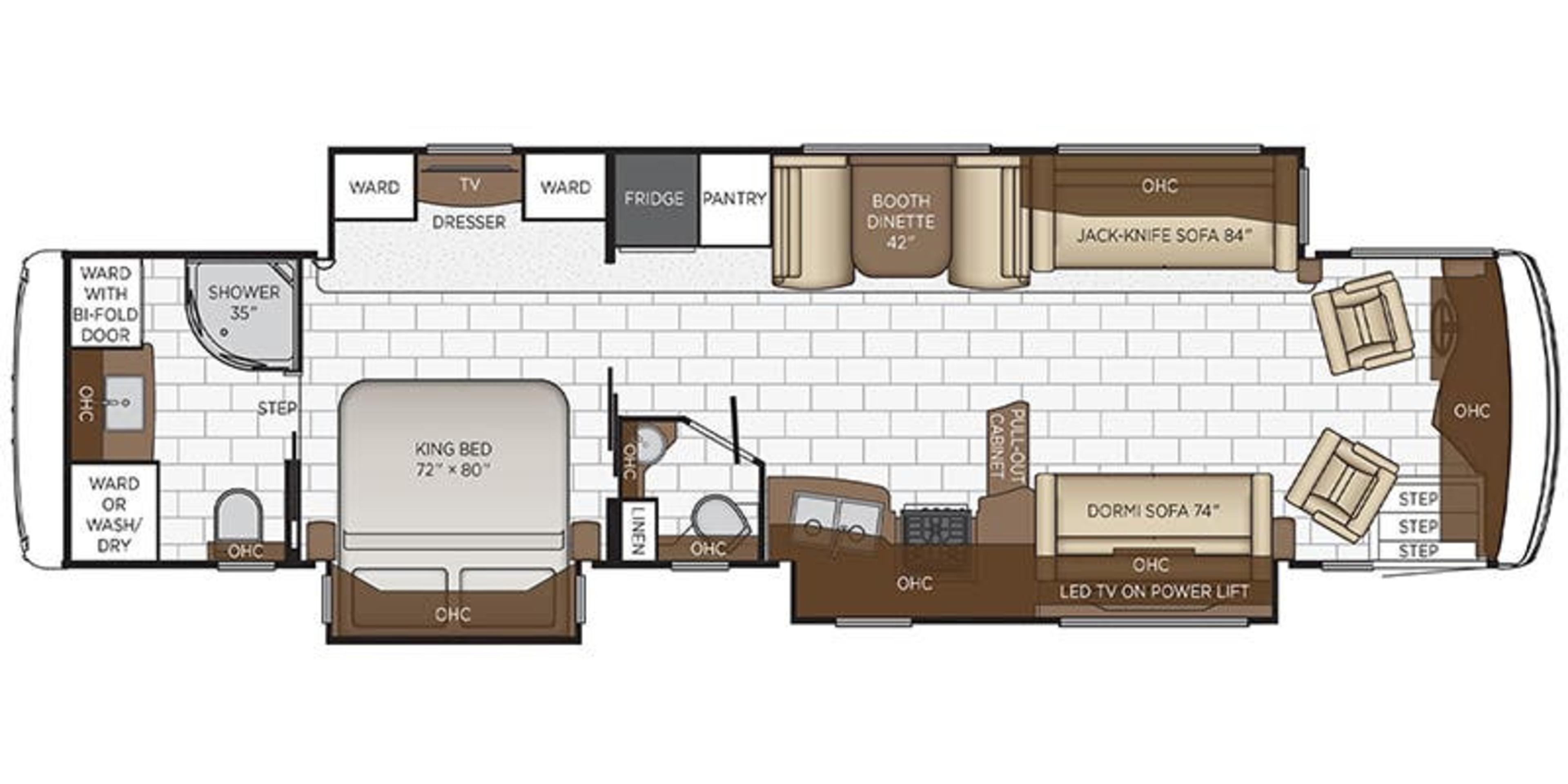 Newmar Kountry Star 4037 floor plan