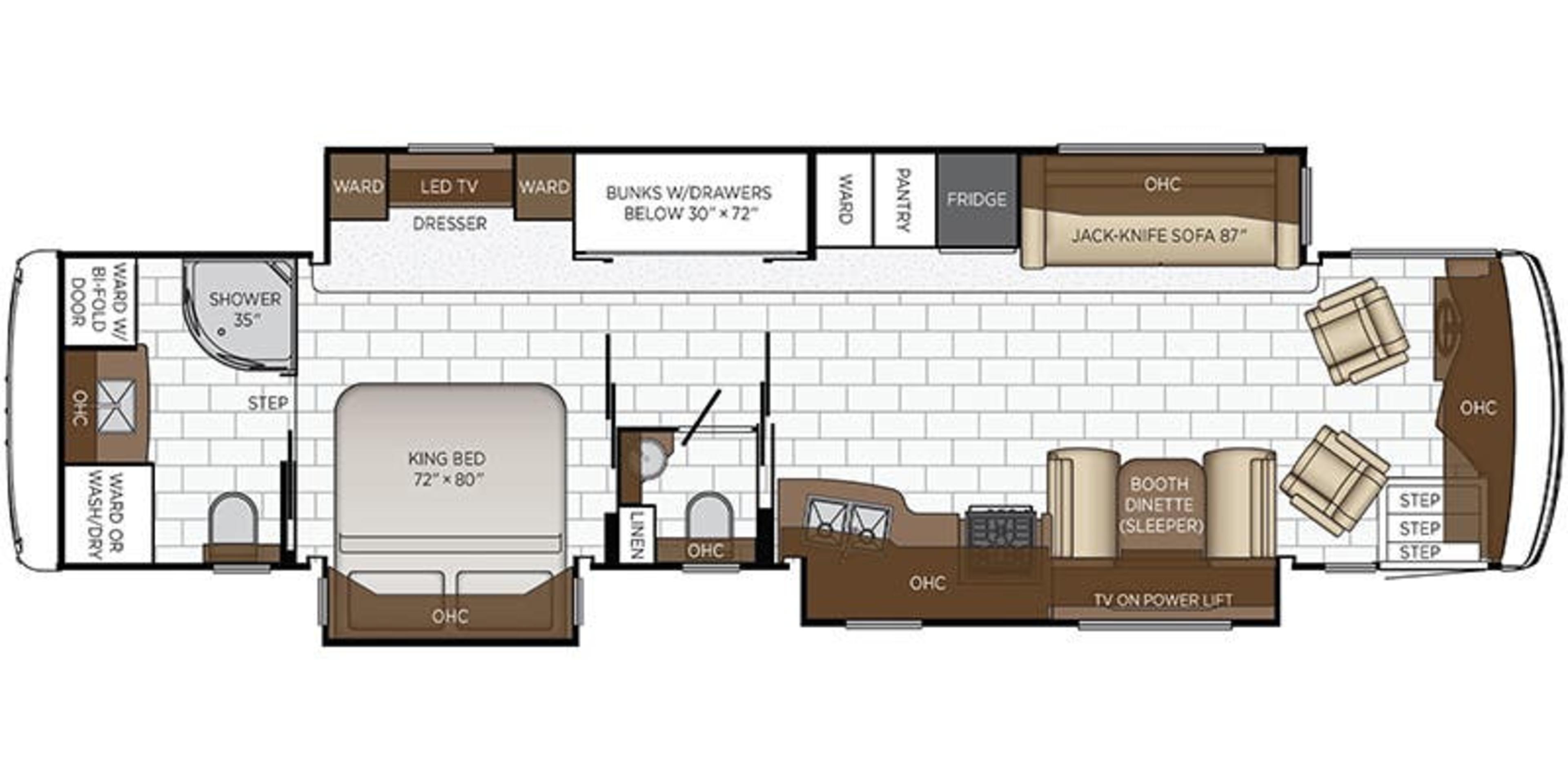 Newmar Kountry Star 4070 floor plan