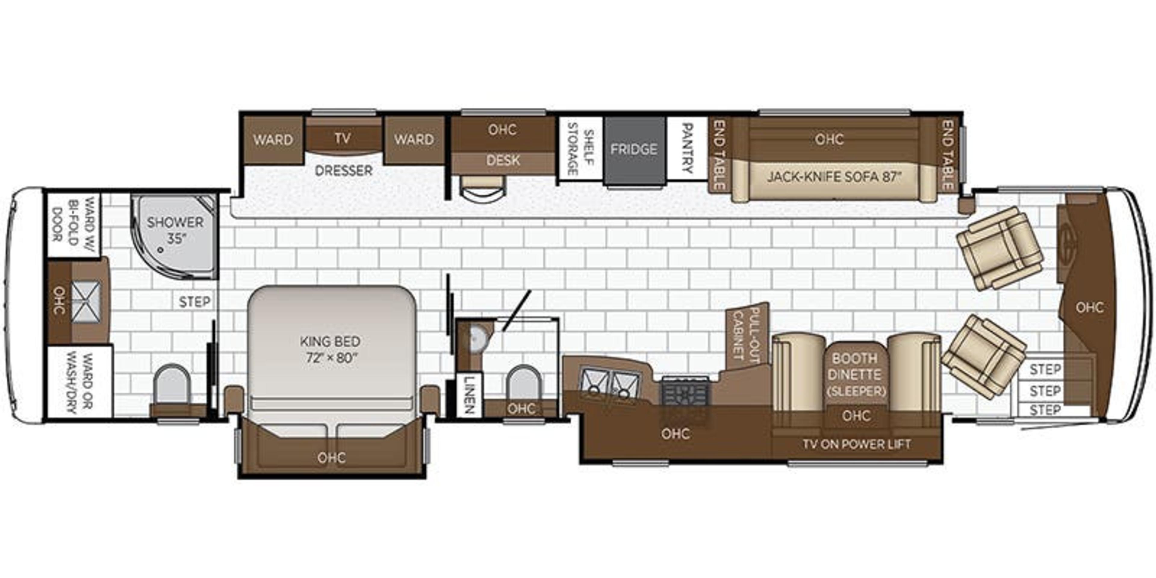 Newmar Kountry Star 4068 floor plan