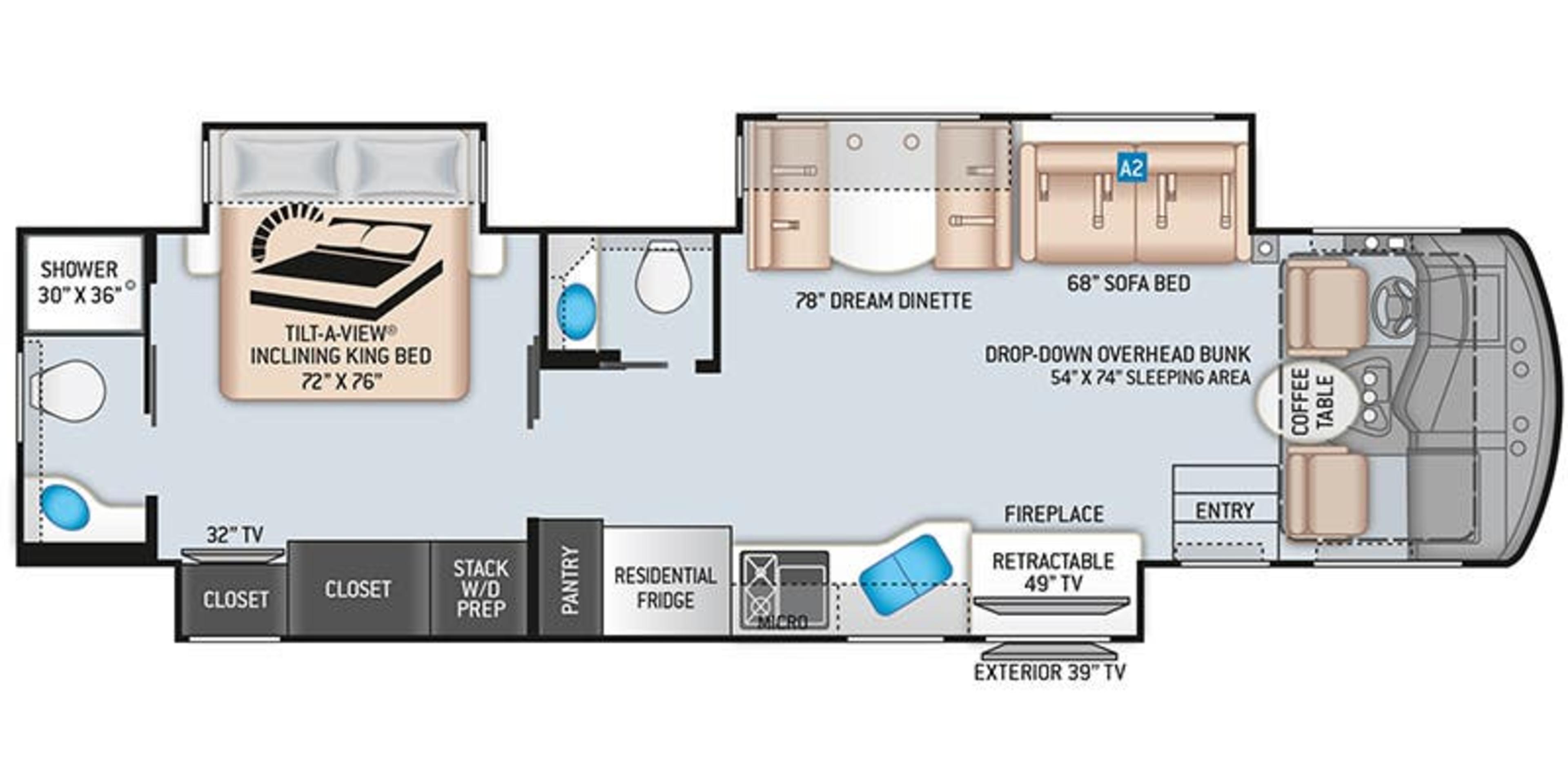 Thor Motor Coach Challenger 37FH floor plan