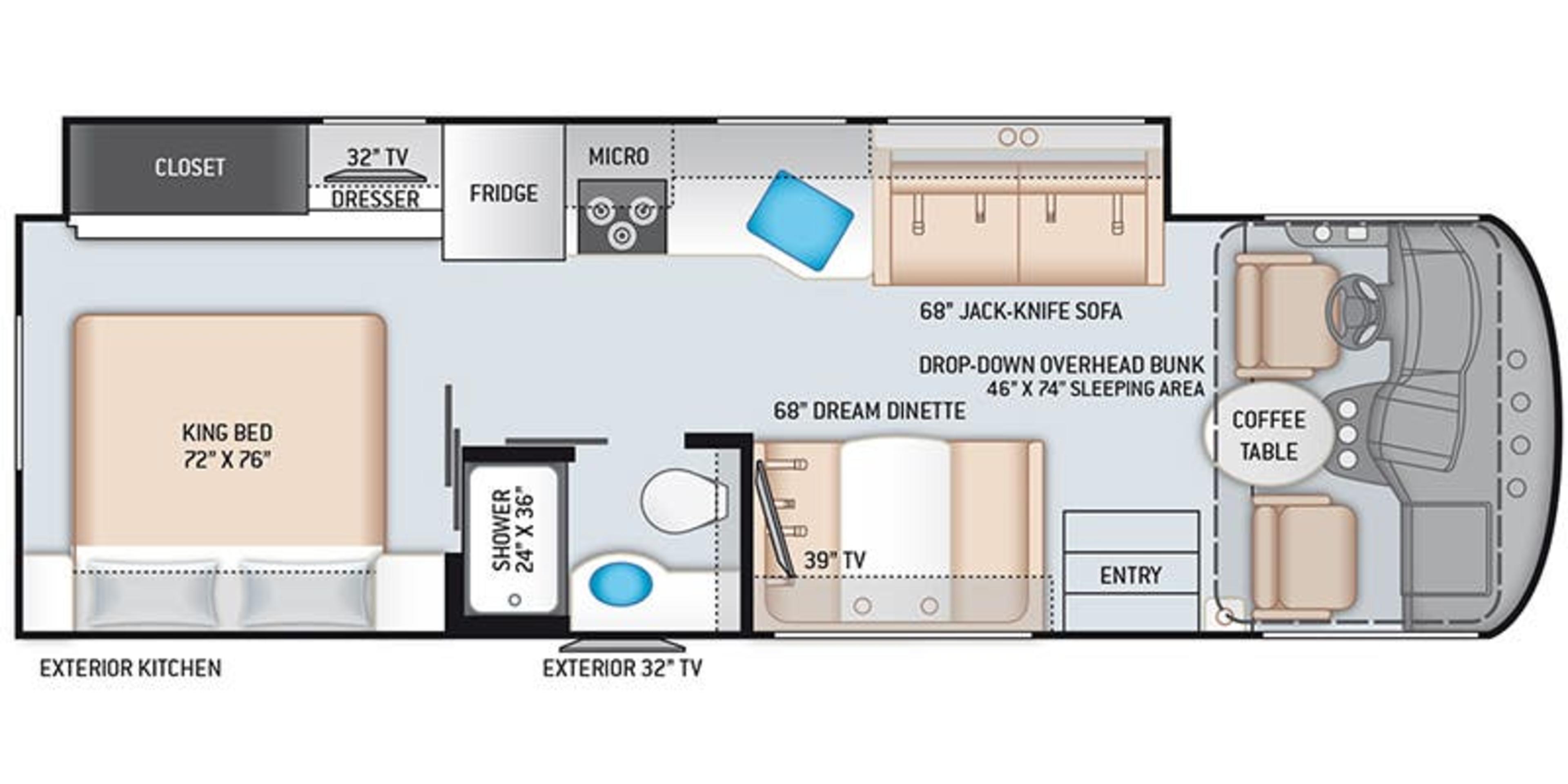 Thor Motor Coach Freedom Traveler A29 floor plan
