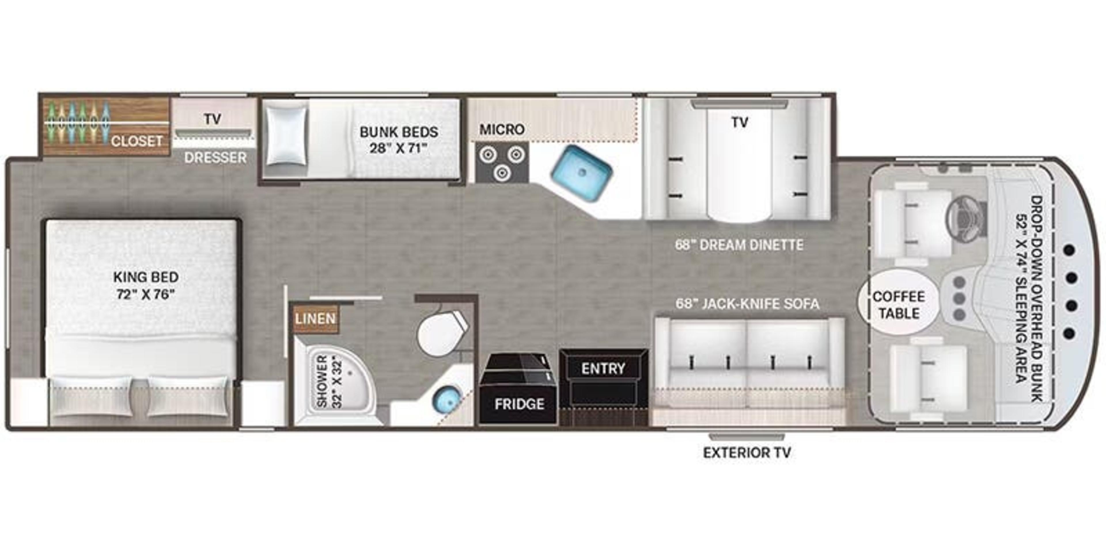 Thor Motor Coach Freedom Traveler A32 floor plan