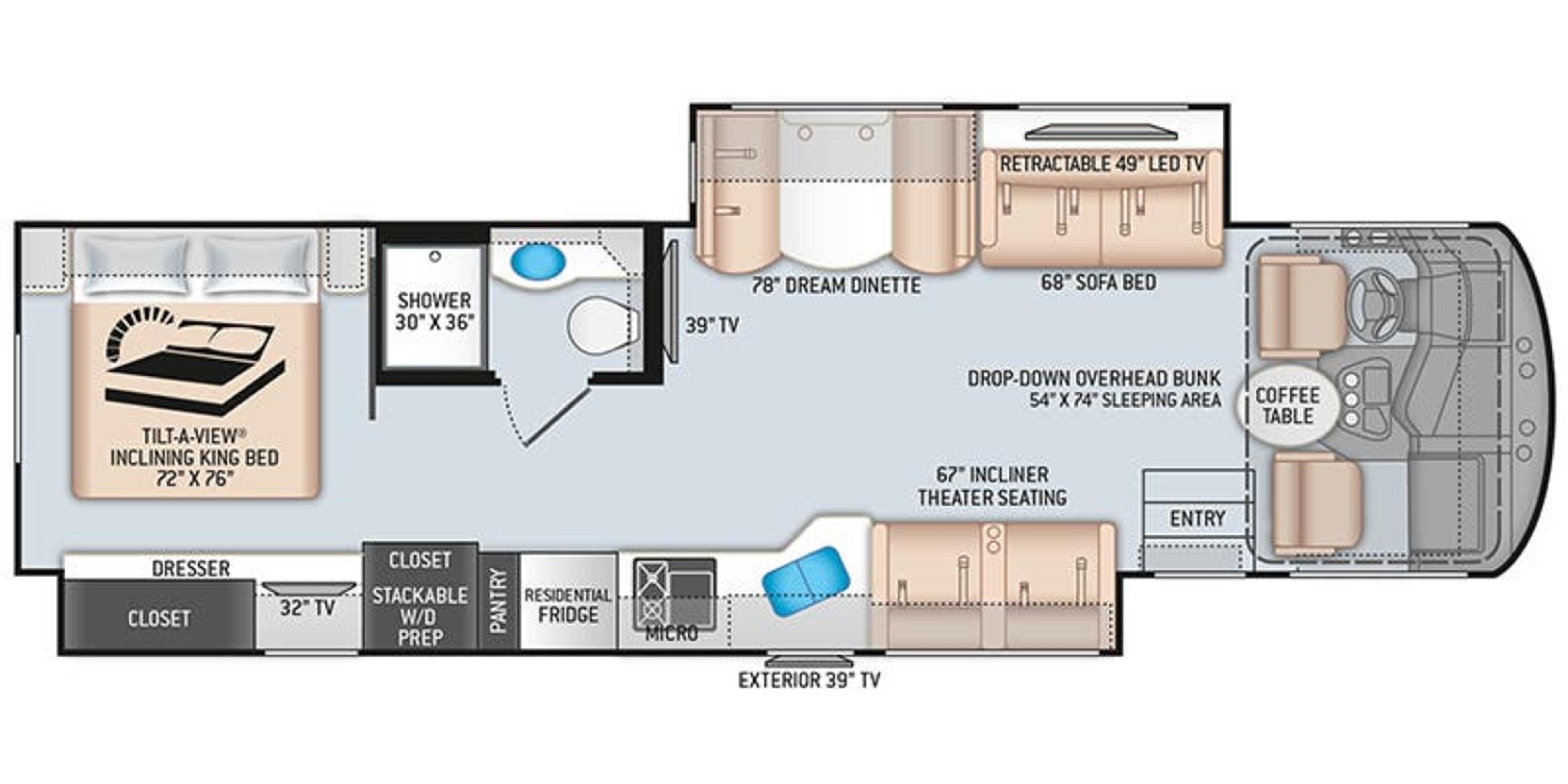 Thor Motor Coach Miramar 35.2 floor plan