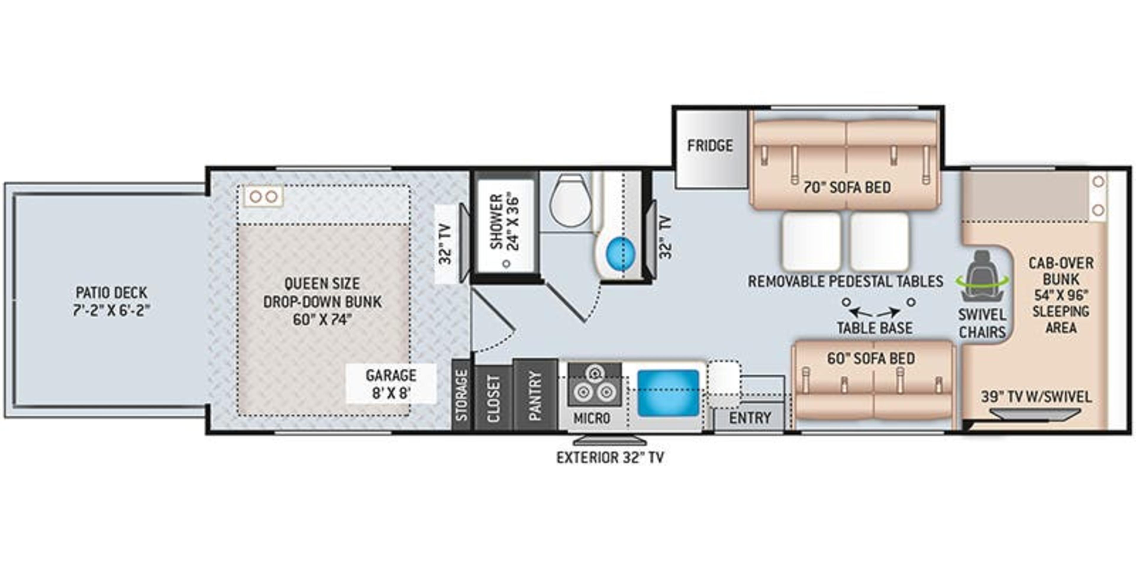 Thor Motor Coach Outlaw 29J floor plan