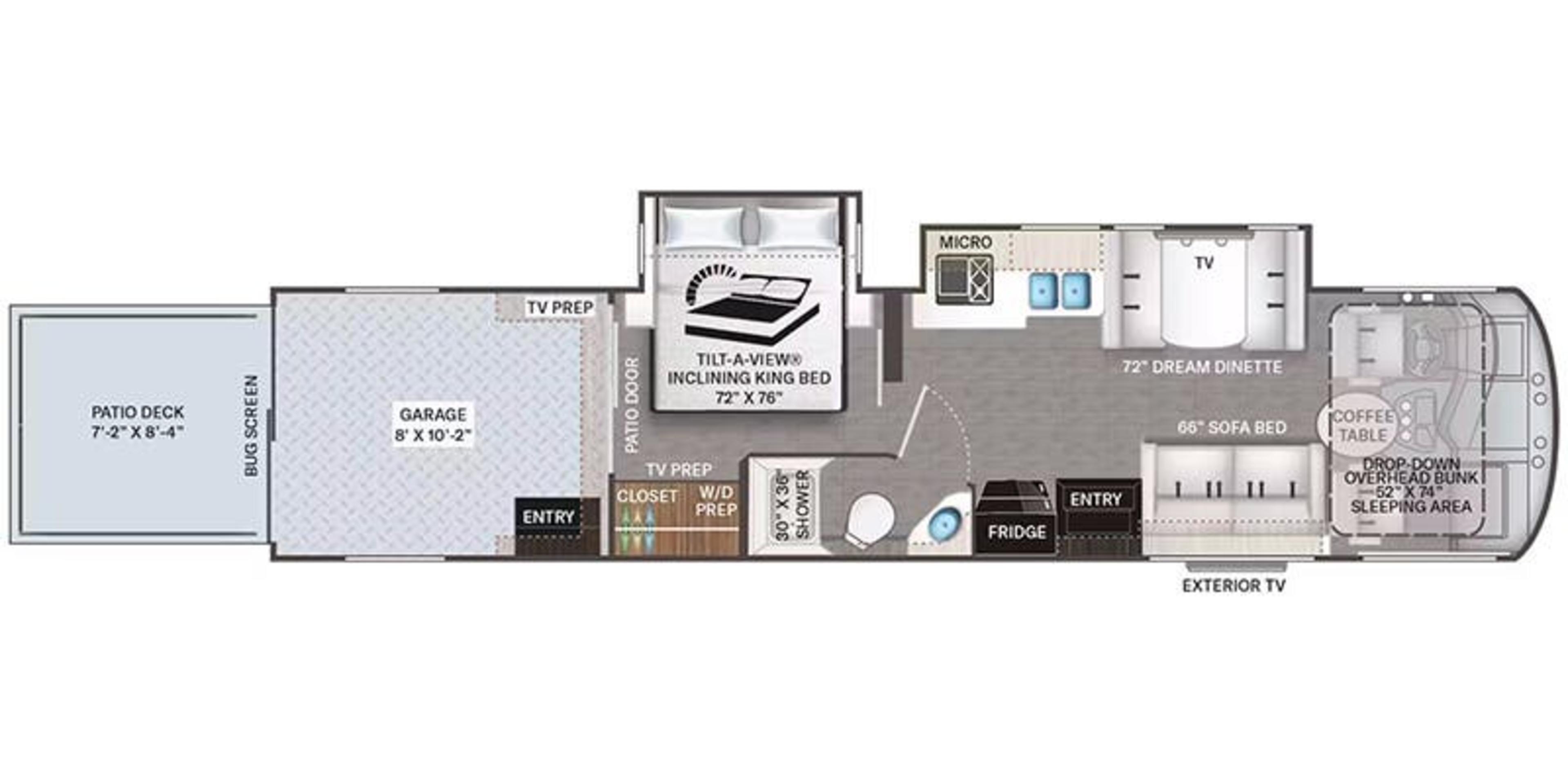 Thor Motor Coach Outlaw Wild West Edition 38K floor plan