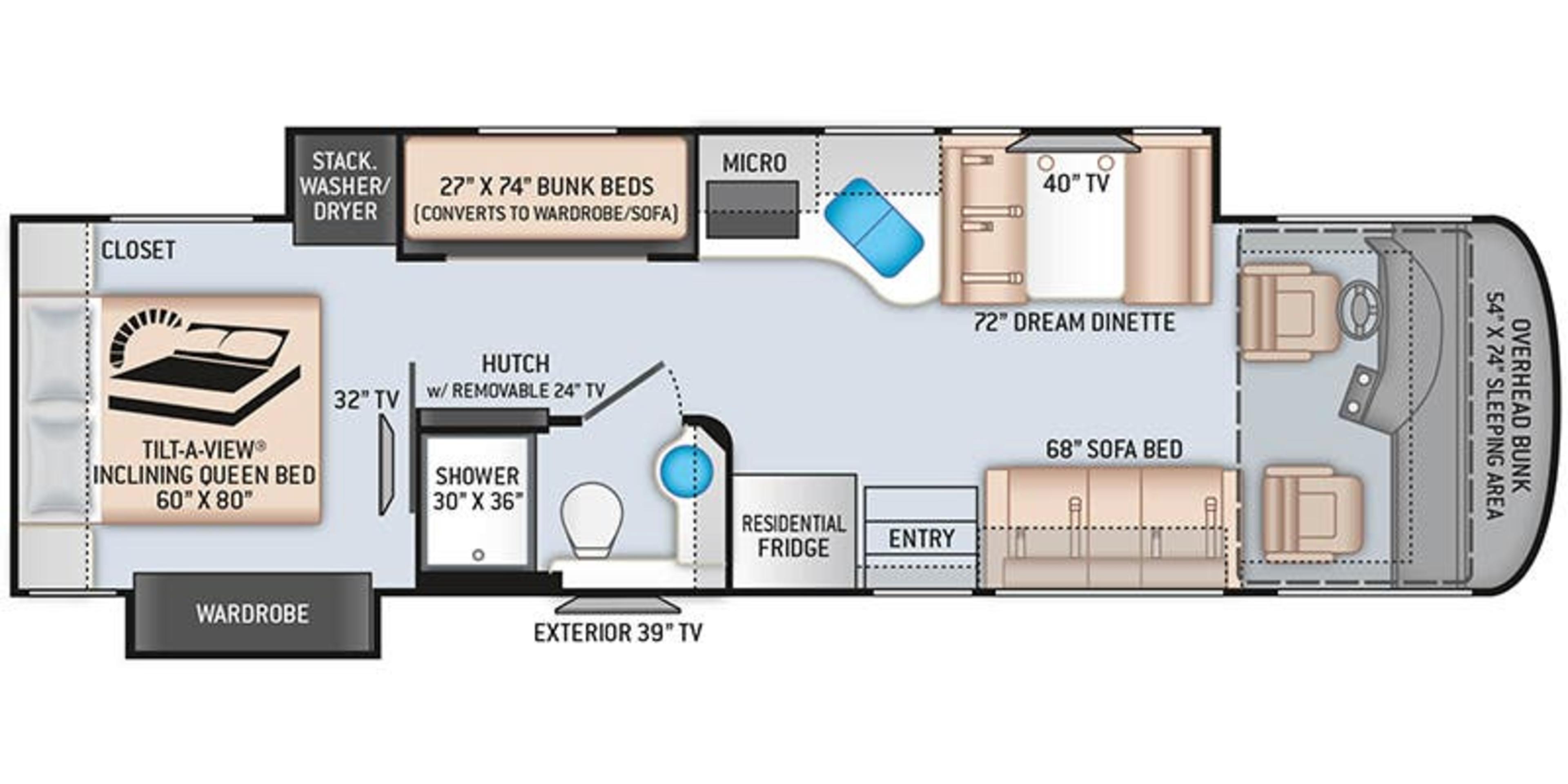 Thor Motor Coach Palazzo 33.5 floor plan