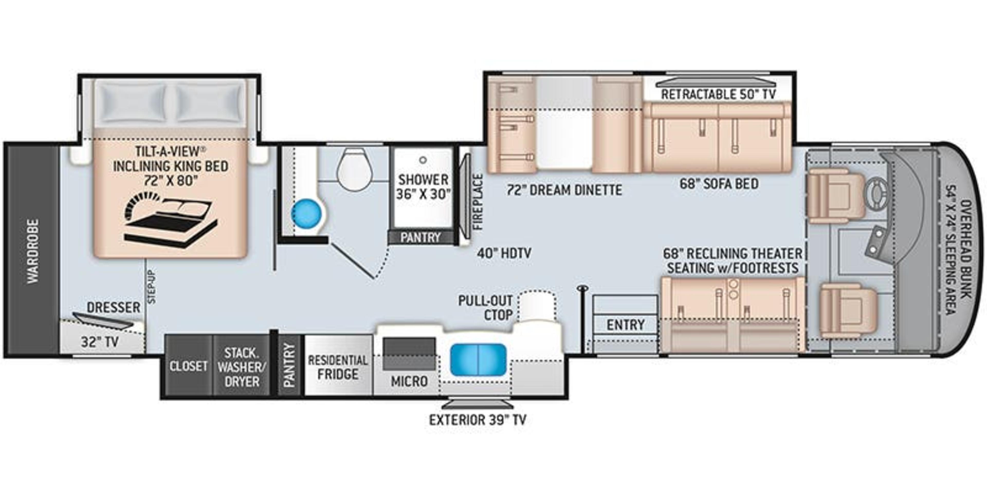 Thor Motor Coach Palazzo 37.4 floor plan