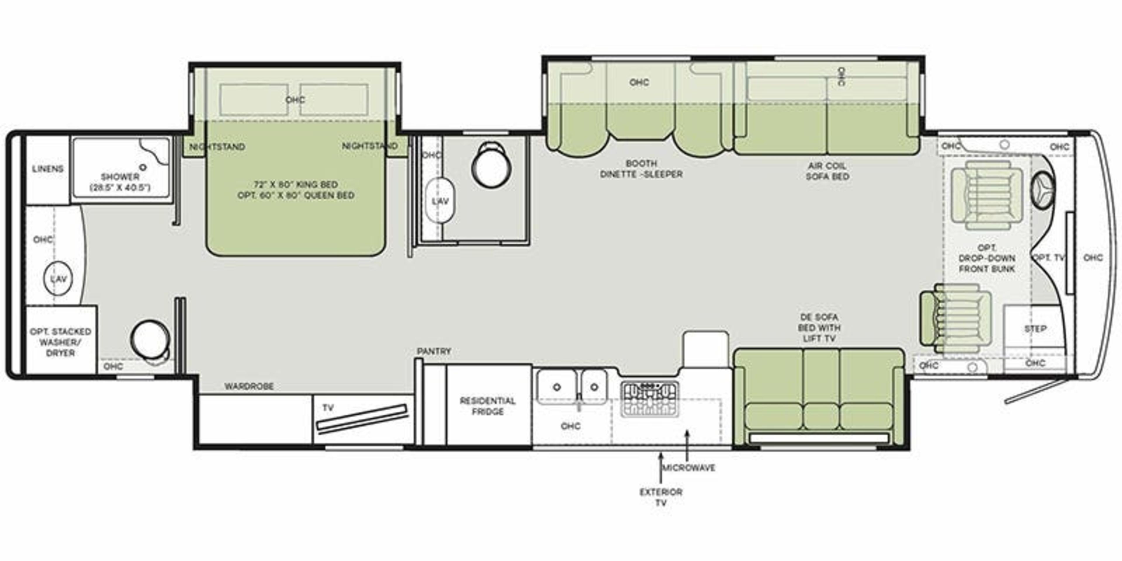 2023 Tiffin Allegro Red 37 BA - Floor plan