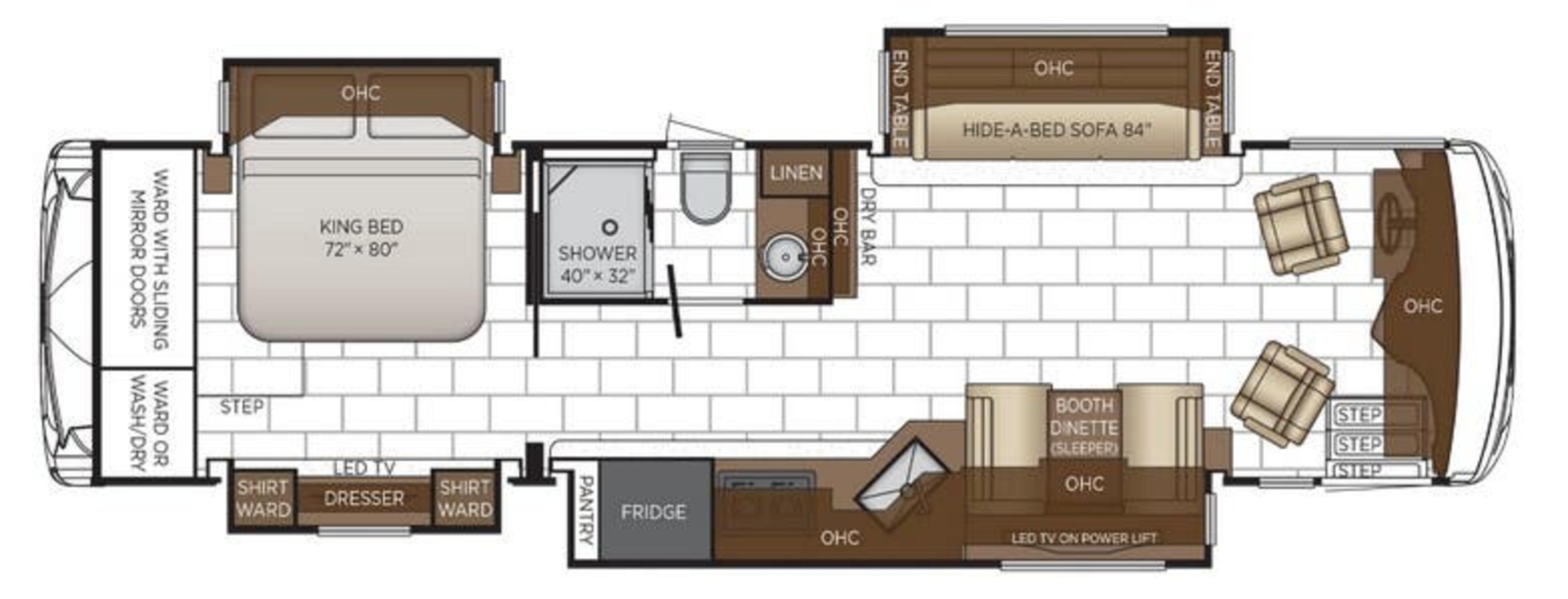 3512 FREIGHTLINER floorplan