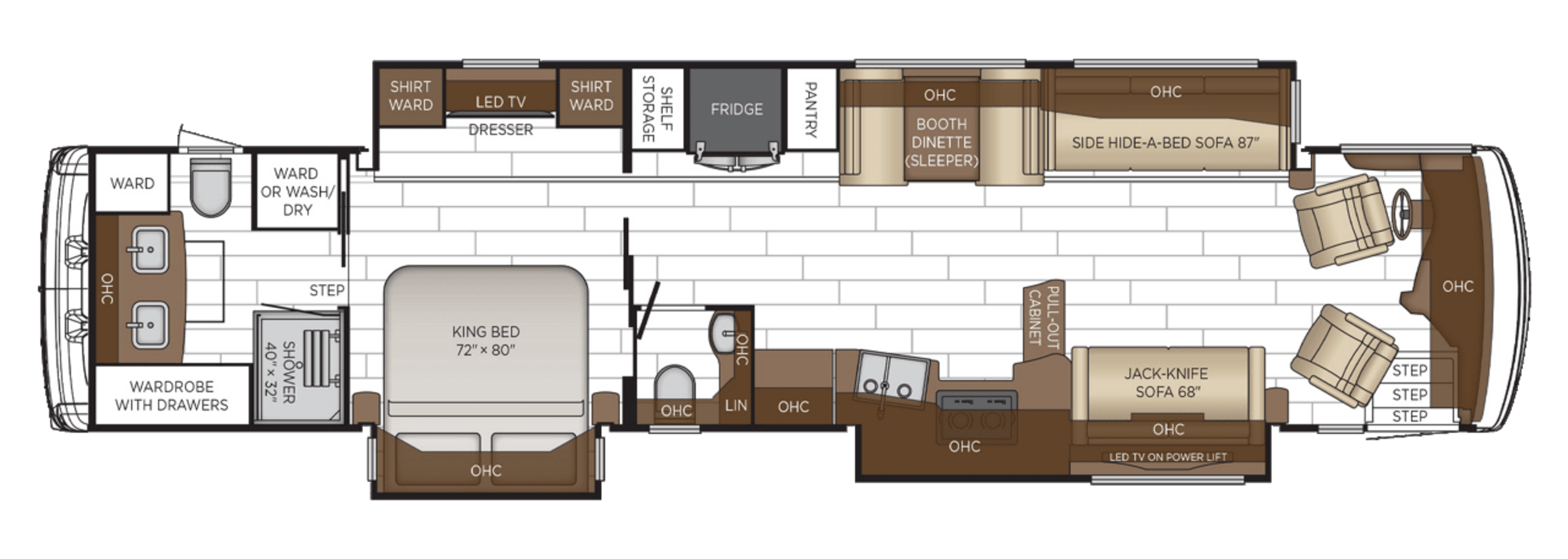 4325 FREIGHTLINER floorplan