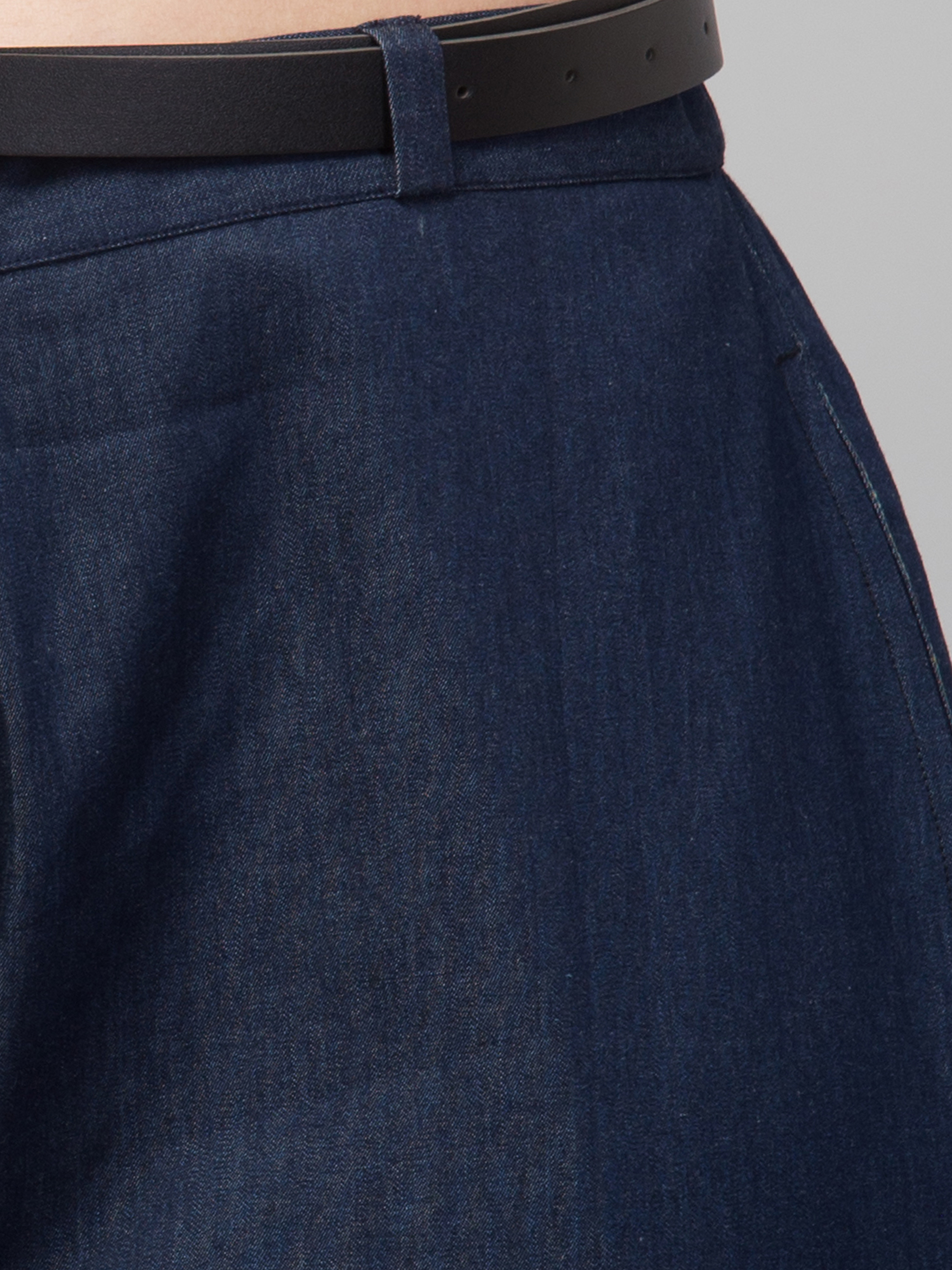 soft cotton denim pant regular fit