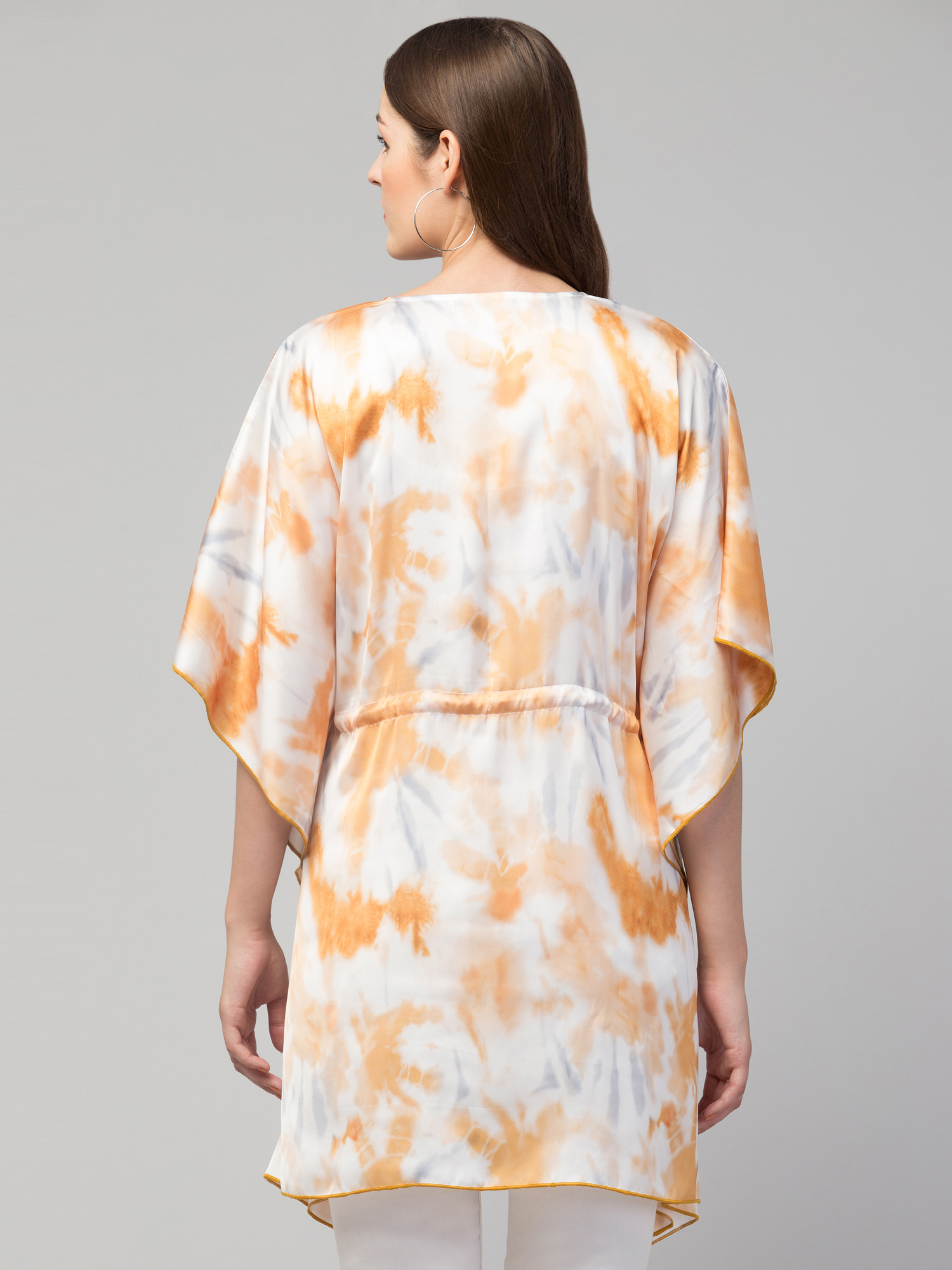 Floral Print V-Neck Tunic Top