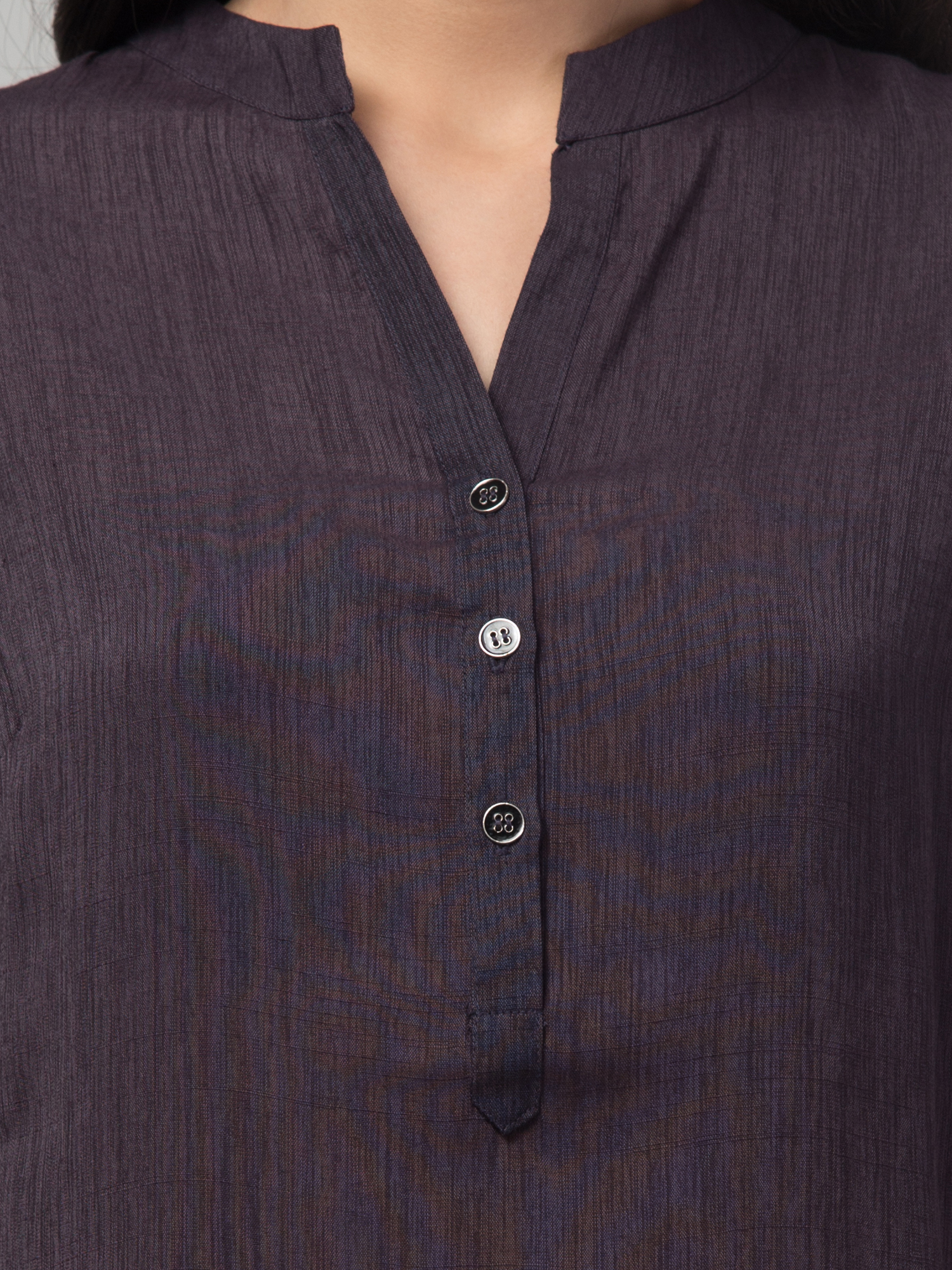 mandarin collar top