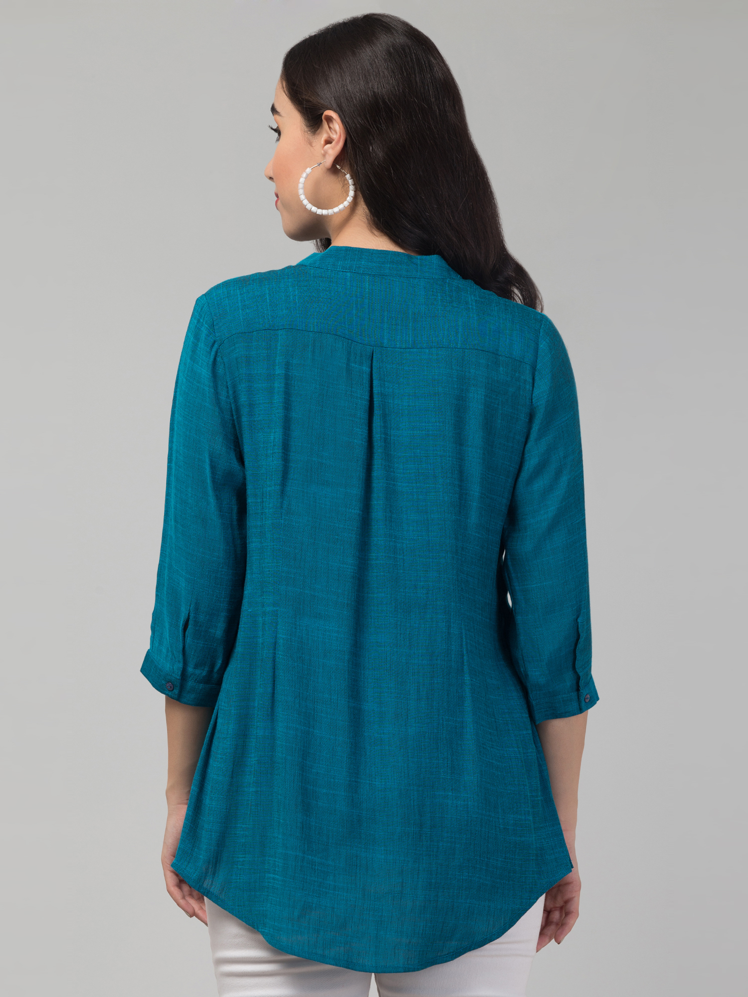 mandarin collar top