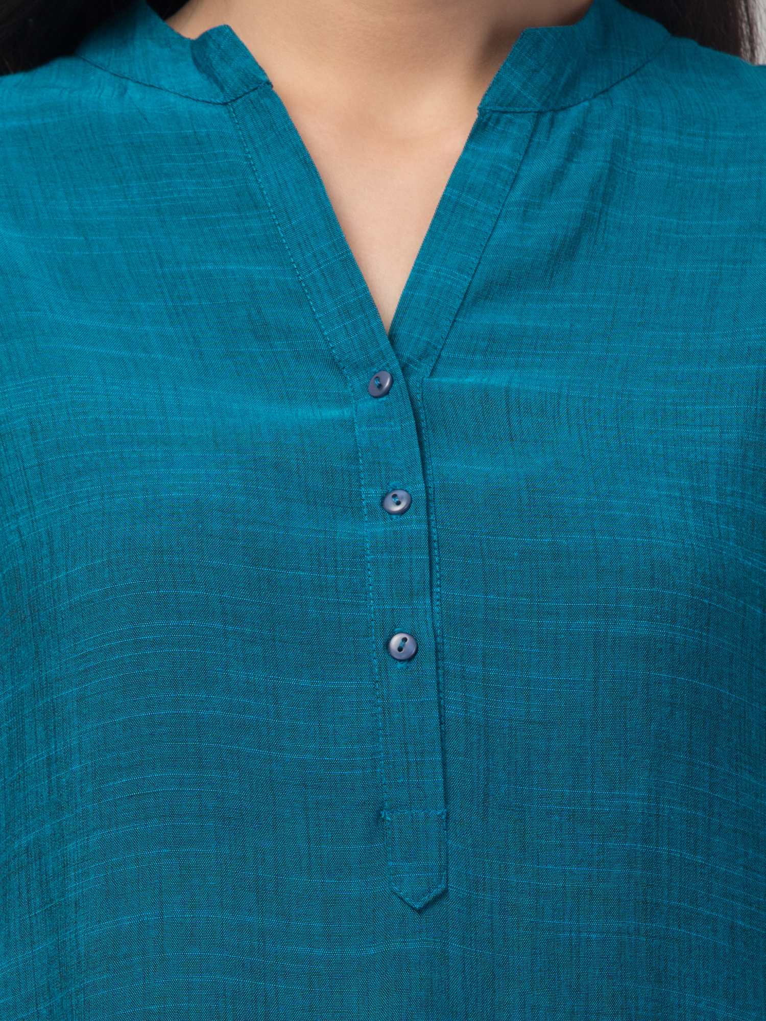 mandarin collar top