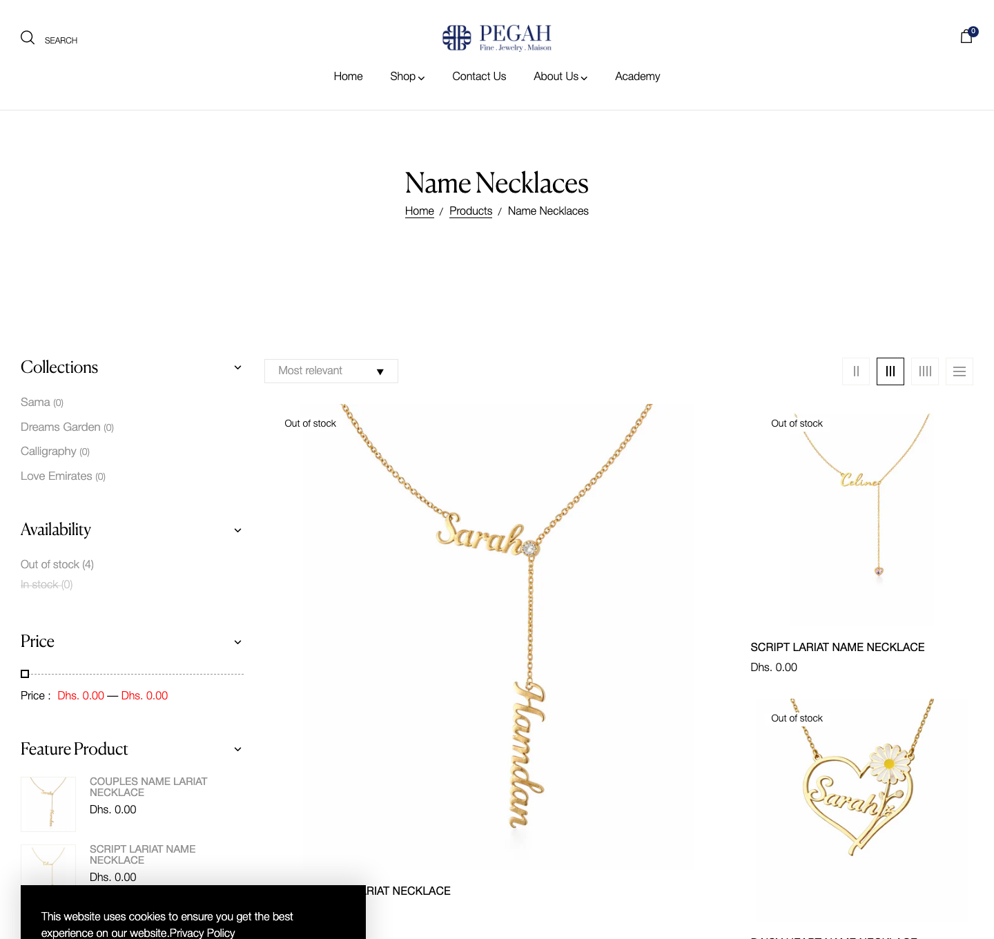 Name Necklaces — Arabic & English personalisation