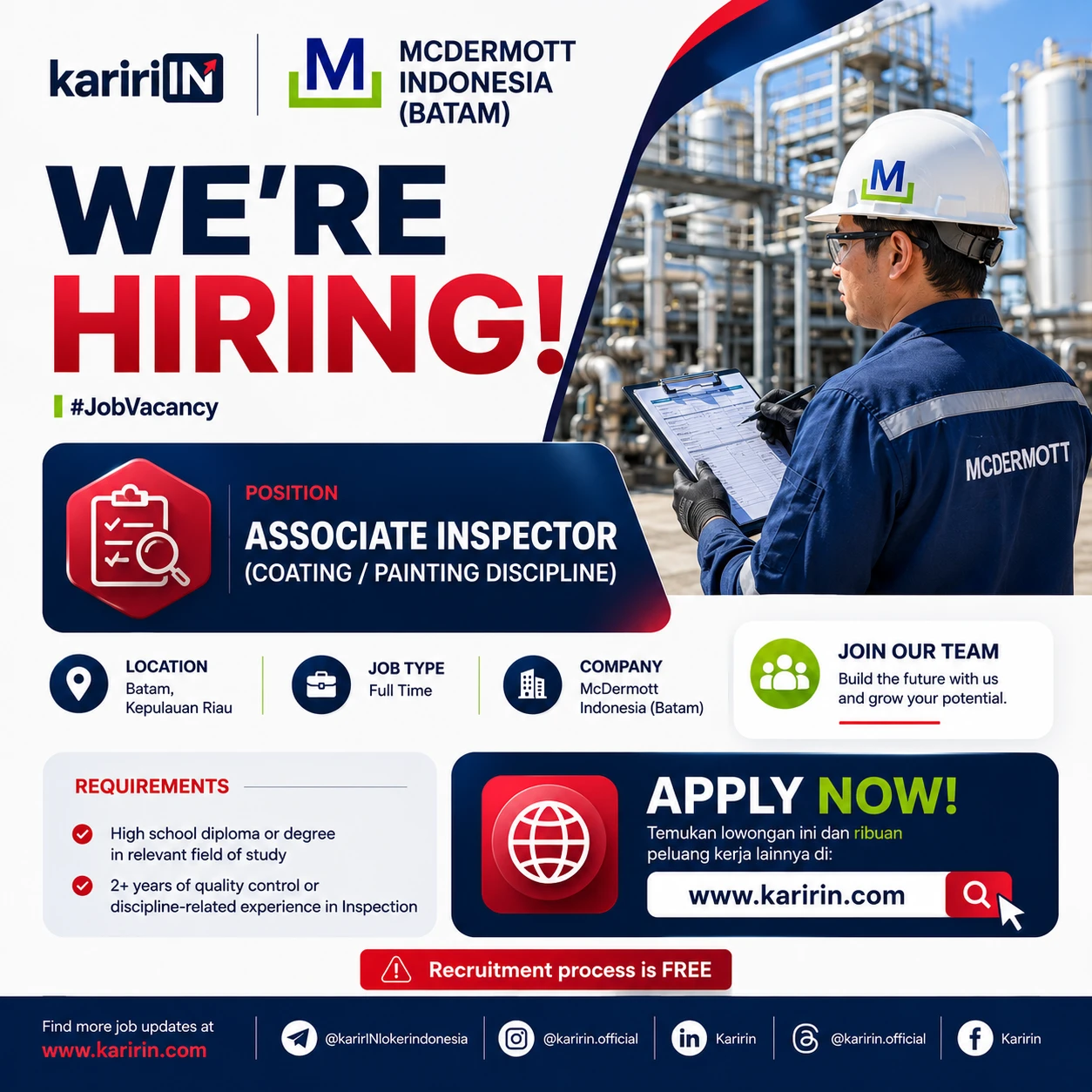 Flyer Associate Inspector (Coating/Painting Discipline) 1