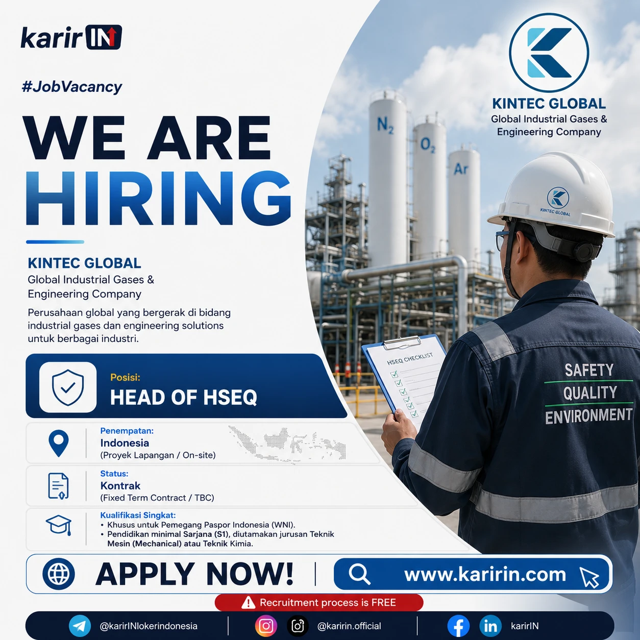 Flyer Head of HSEQ (Keselamatan & Lingkungan) 1