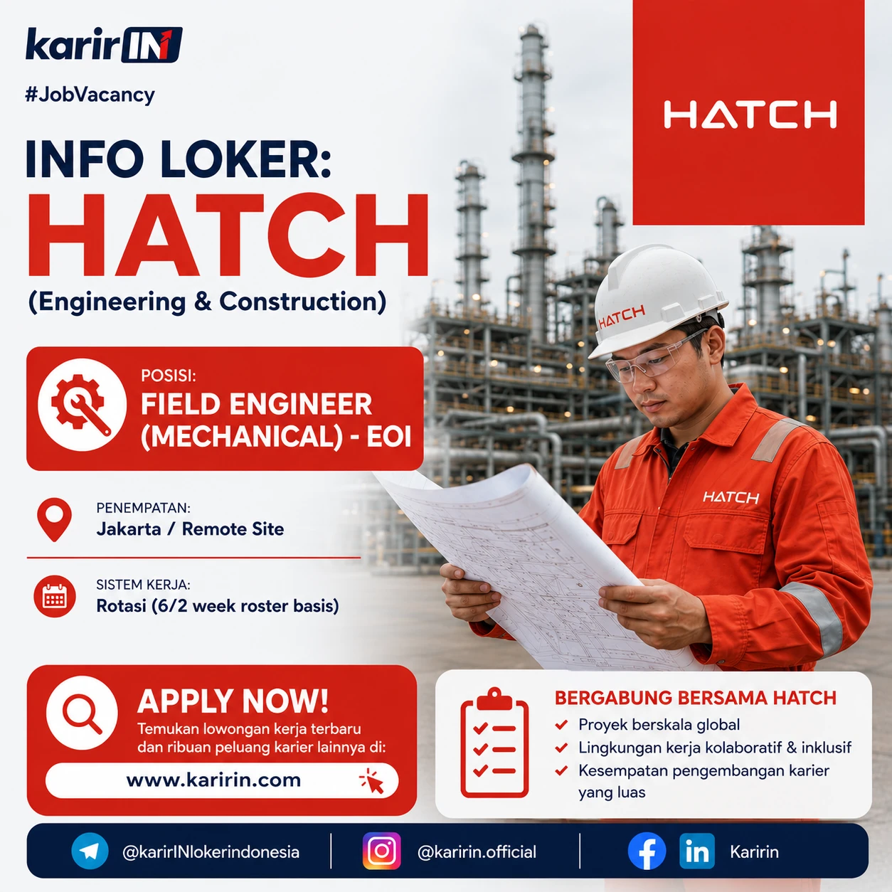 Flyer Field Engineer (Mechanical) - Konstruksi 1
