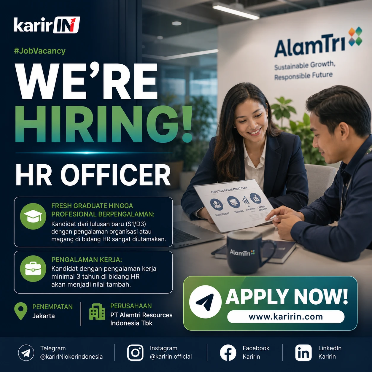 Flyer HR Officer - PT Alamtri Resources Indonesia Tbk 1