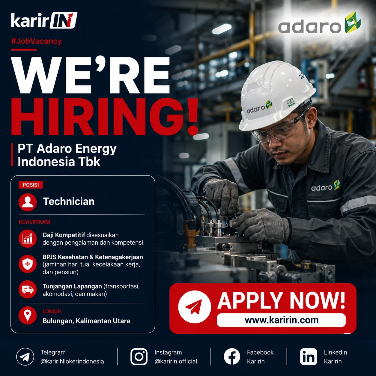 Flyer Technician - PT Adaro Energy Indonesia 1