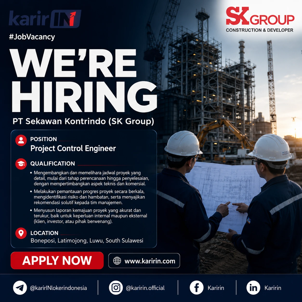 Flyer Project Control Engineer 1
