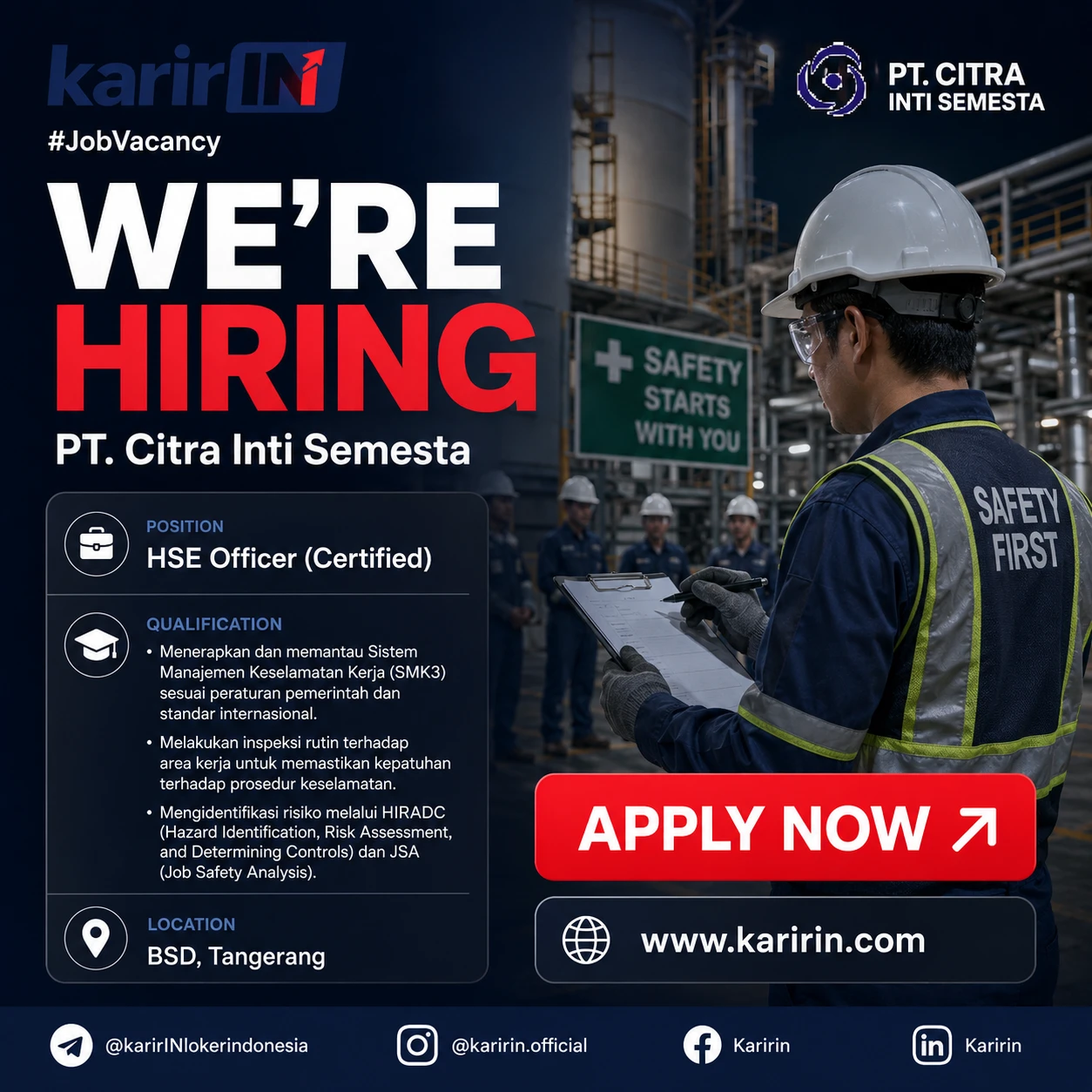 Flyer HSE Officer (Certified) 1