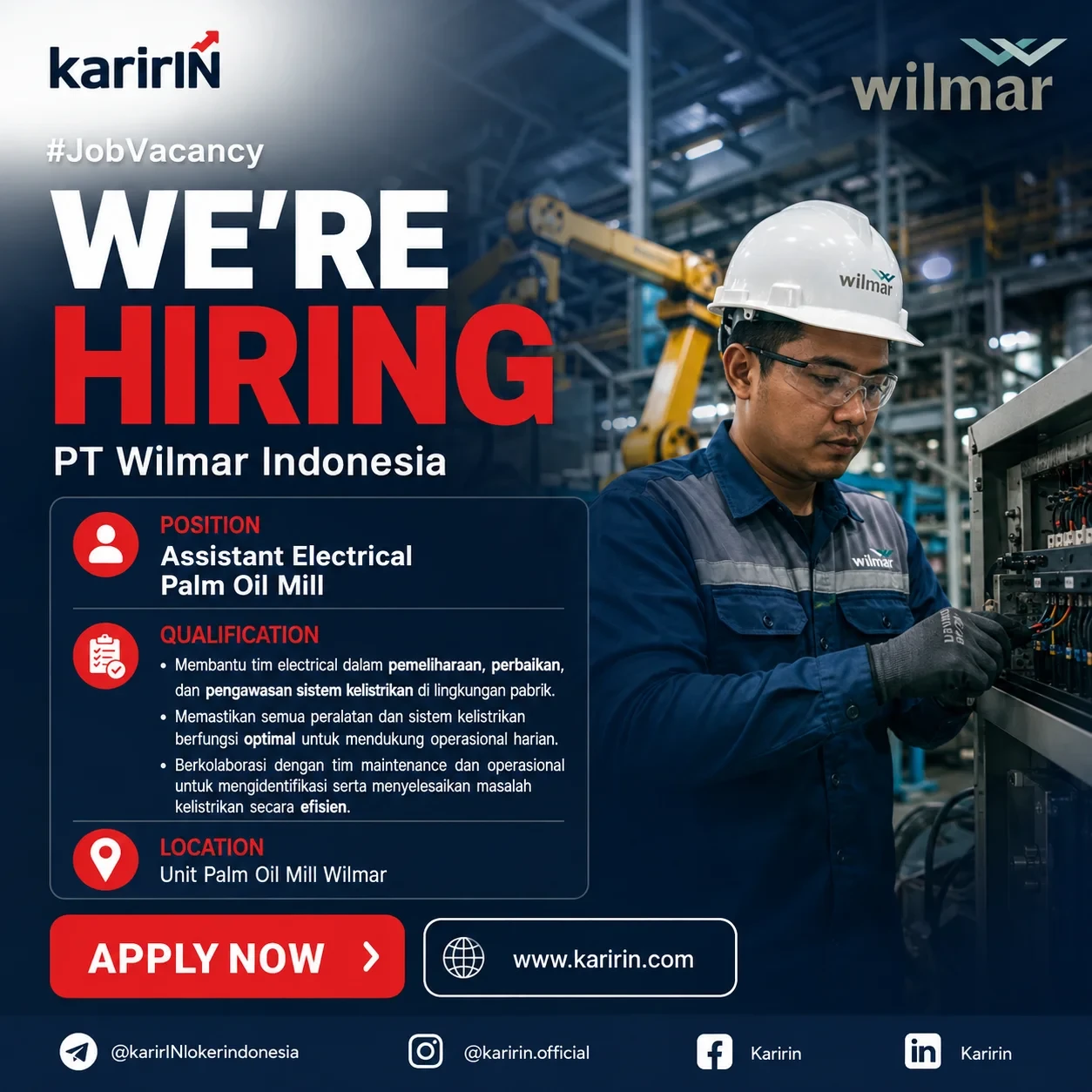 Flyer Assistant Electrical Palm Oil Mill 1