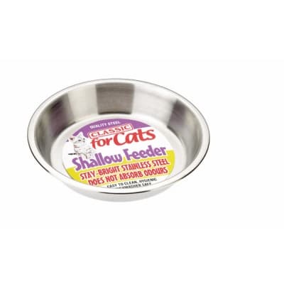 Stainless Steel Shallow Cat Dish