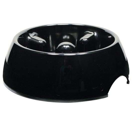 Anti Gulping Dog Dish - Black