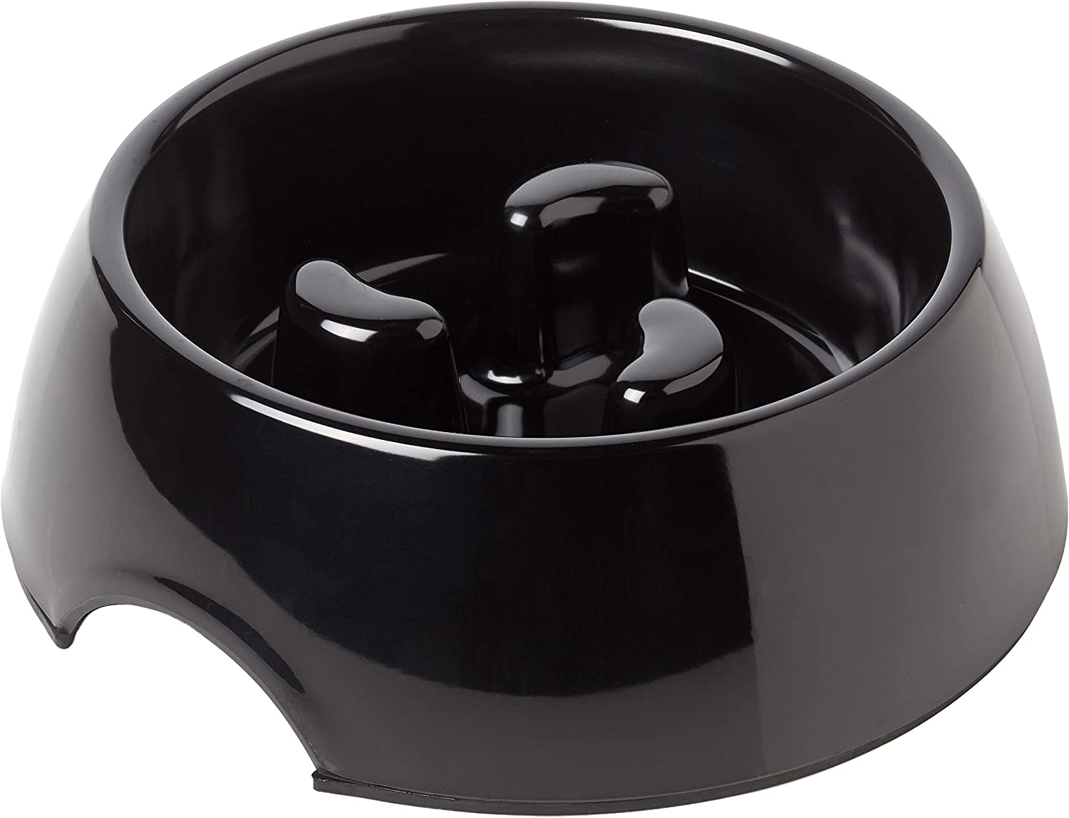 Black Melamine Slow Feeder - Non Slip