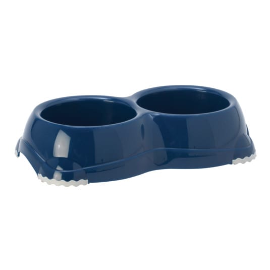 Smarty Double Dog Bowl - Blue Berry