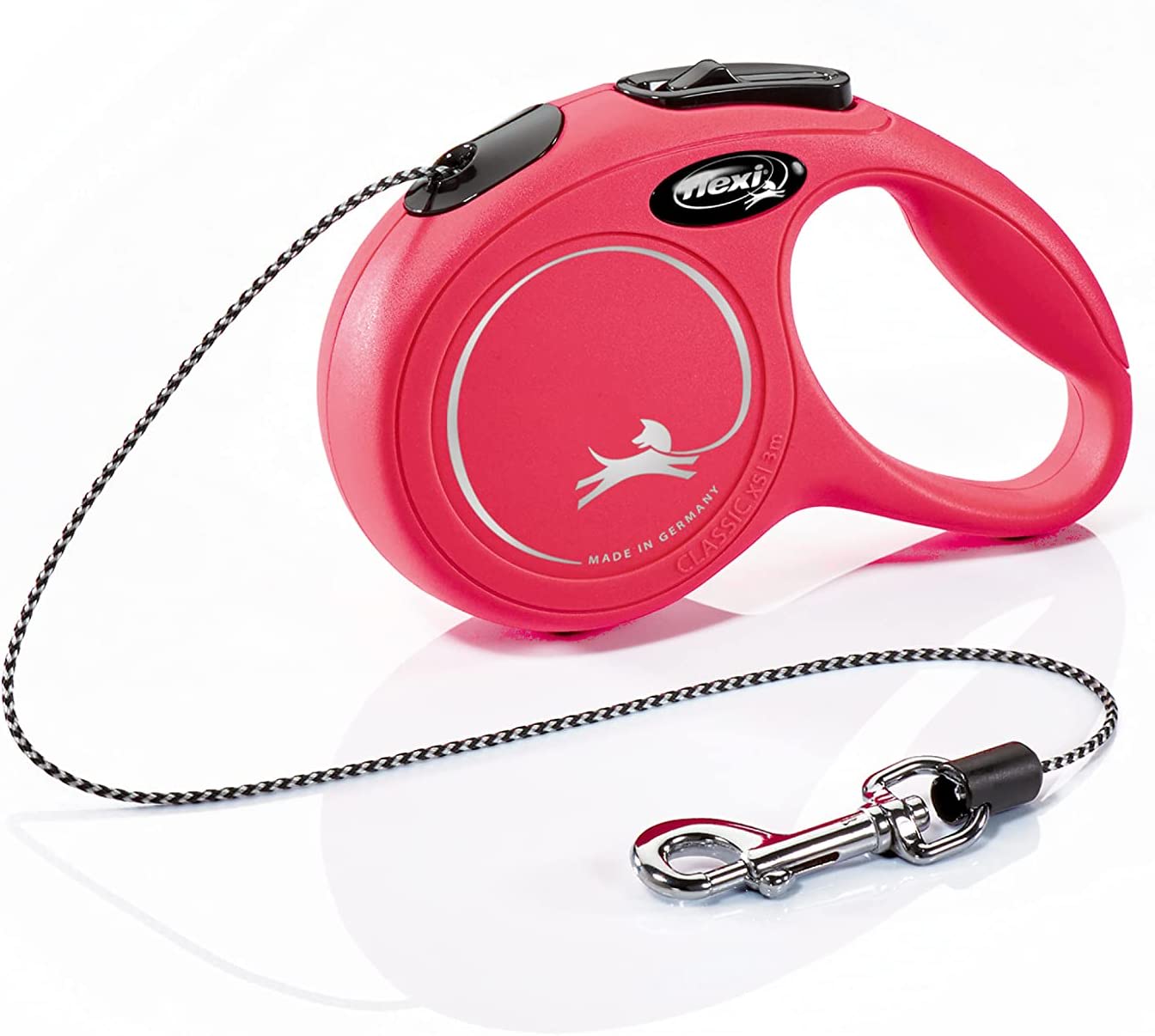 Flexi Dog Lead (Cord) - Classic Red