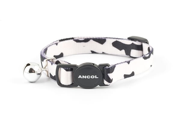 Camouflage Black and White Cat Collar