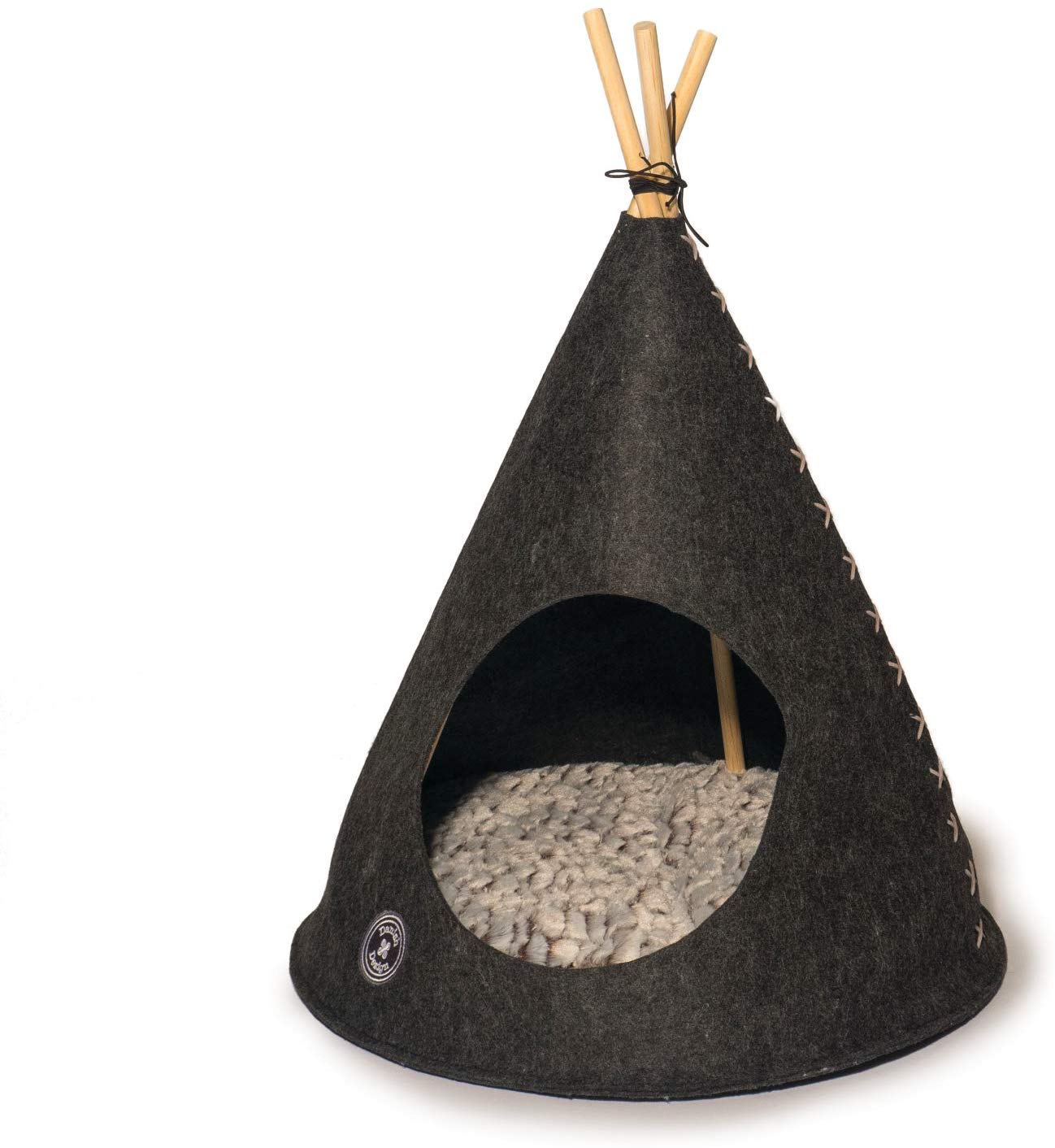 Teepee Cat Bed - Grey