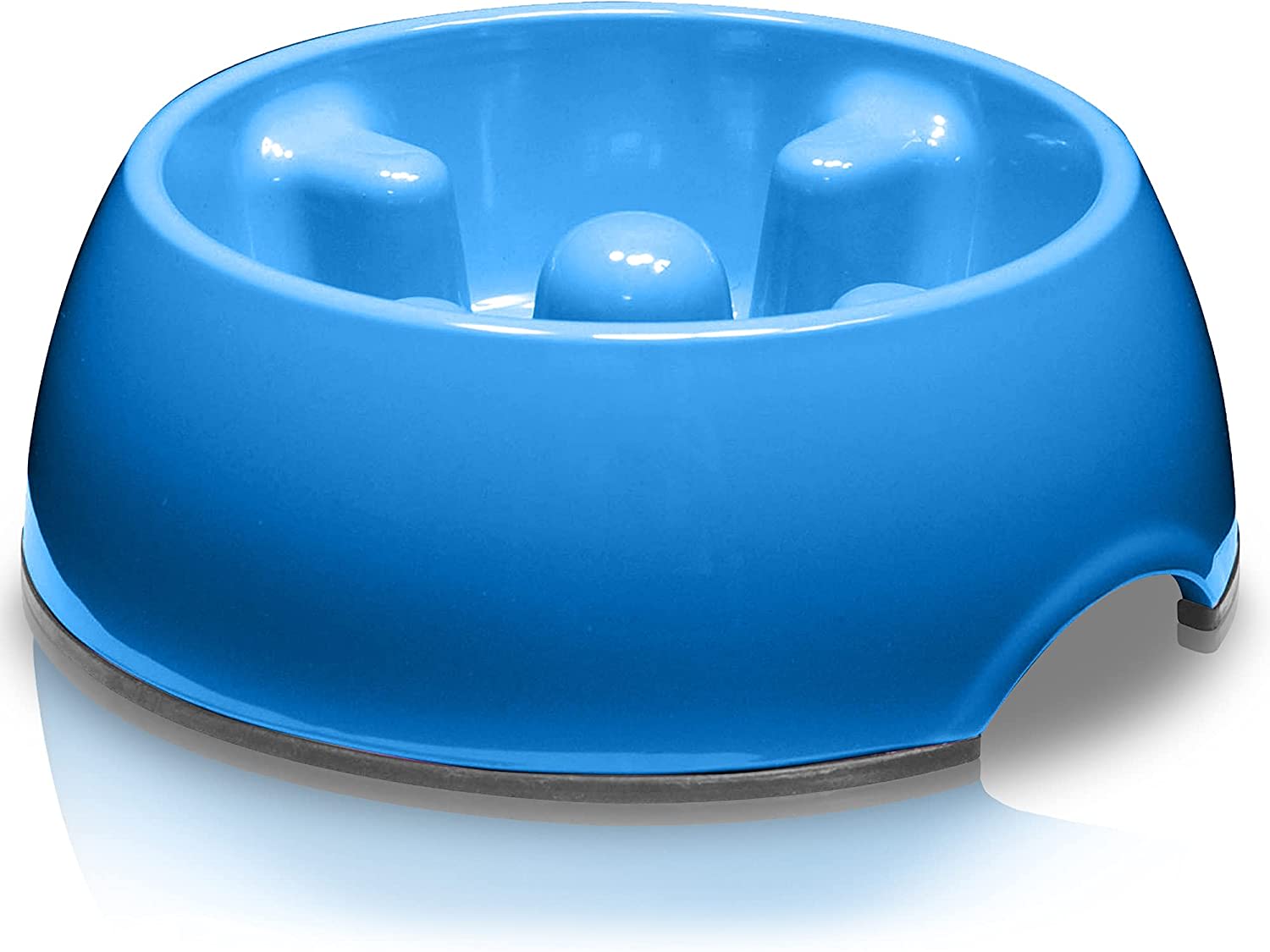 Anti Gulping Dog Dish - Blue