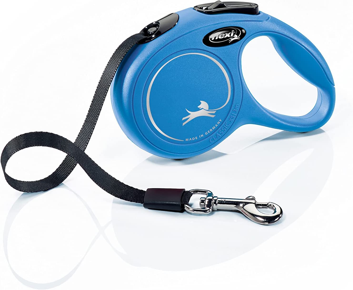 Flexi Dog Lead (Tape) - Classic Blue