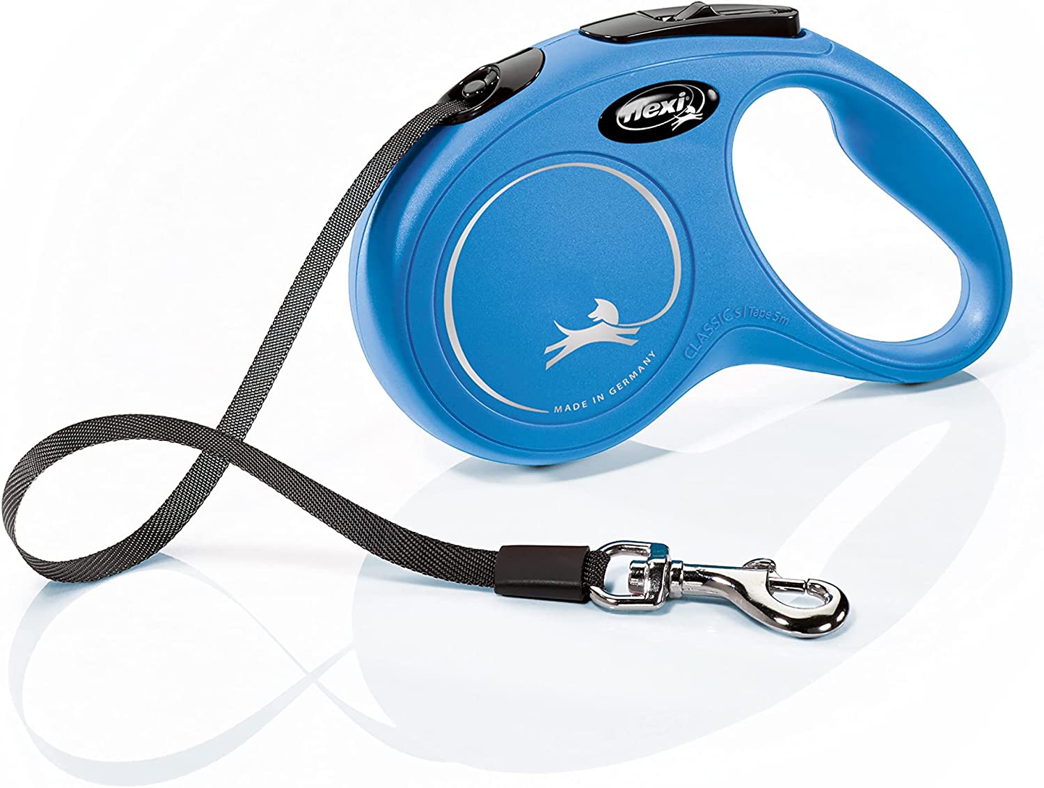 Flexi Dog Lead (Tape) - Classic Blue