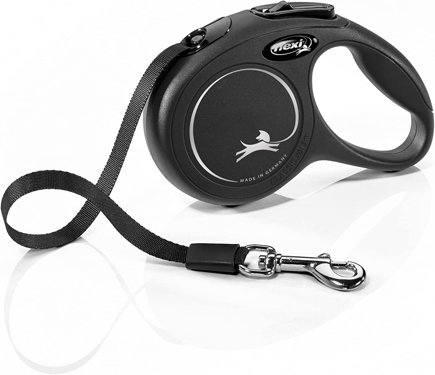 Flexi Dog Lead (Tape) - Classic Black