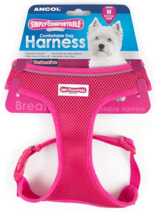 Mesh Dog Harness - Pink