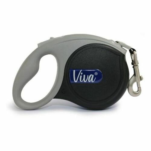 Retractable Dog Lead (Tape) - Black